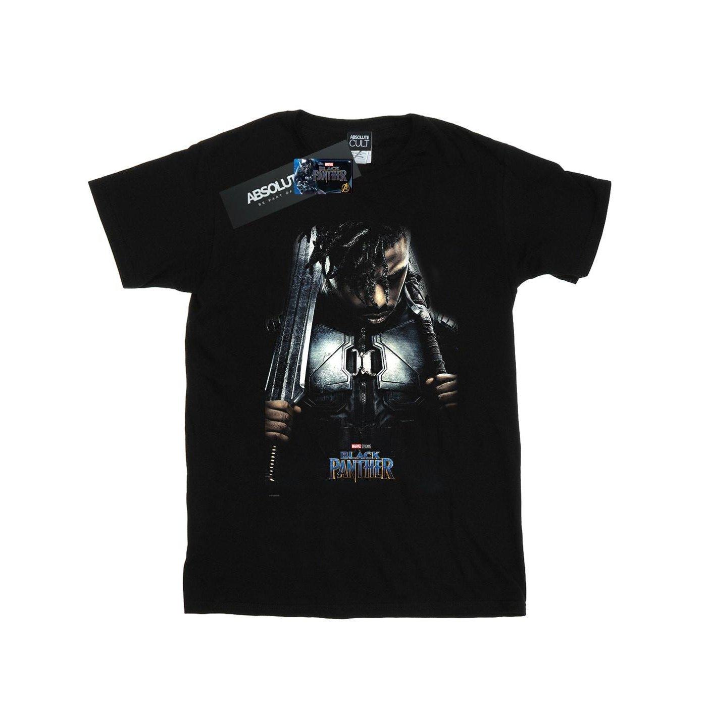 Black Panther Killmonger Poster Tshirt Damen Schwarz XL von MARVEL