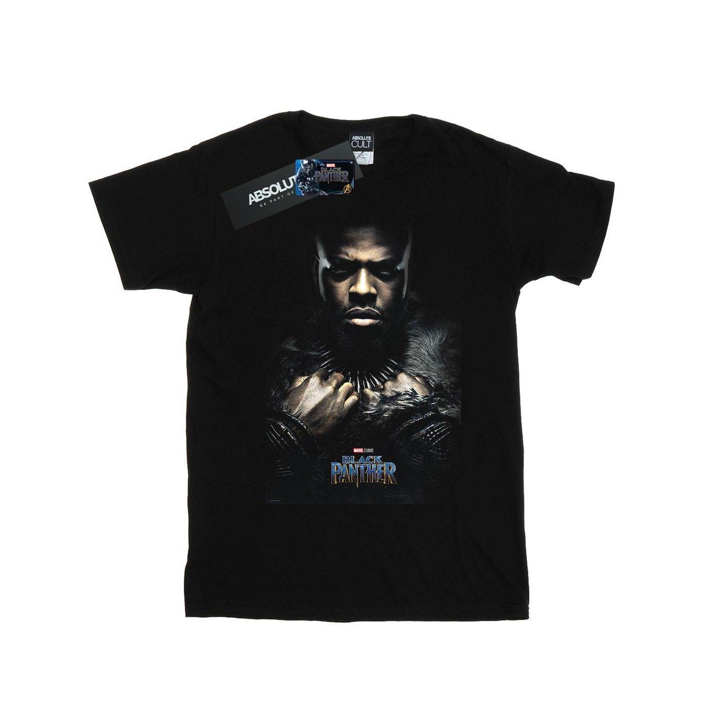 Black Panther M'baku Poster Tshirt Unisex Schwarz 152-158 von MARVEL