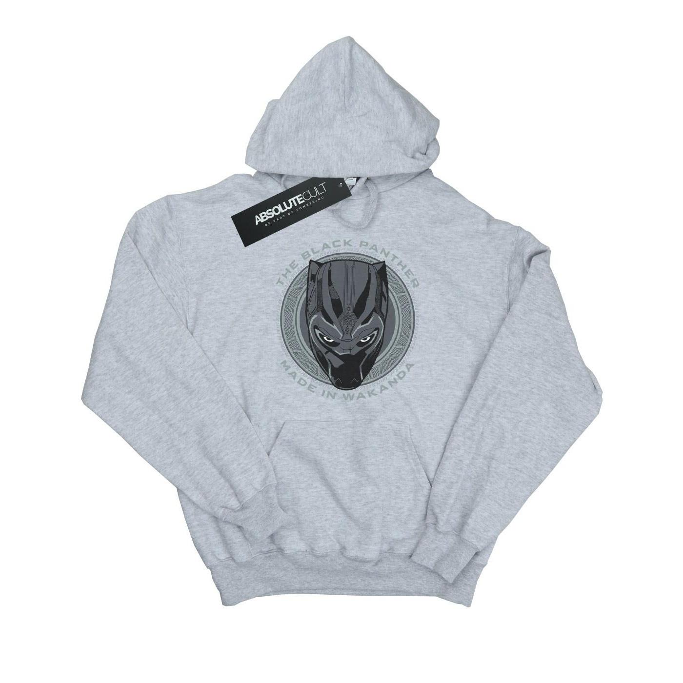 Black Panther Made In Wakanda Kapuzenpullover Jungen Grau 140/146 von MARVEL