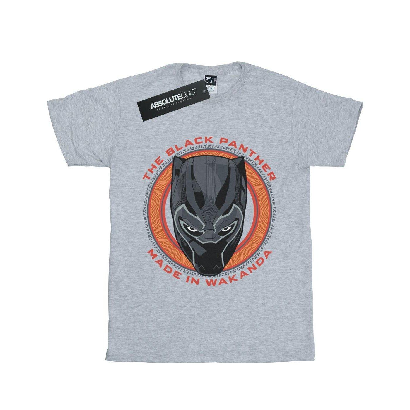 Black Panther Made In Wakanda Red Tshirt Damen Grau S von MARVEL