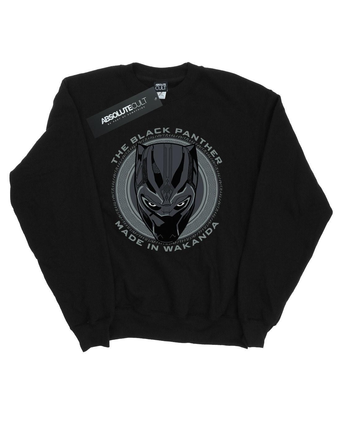 Black Panther Made In Wakanda Sweatshirt Herren Schwarz S von MARVEL