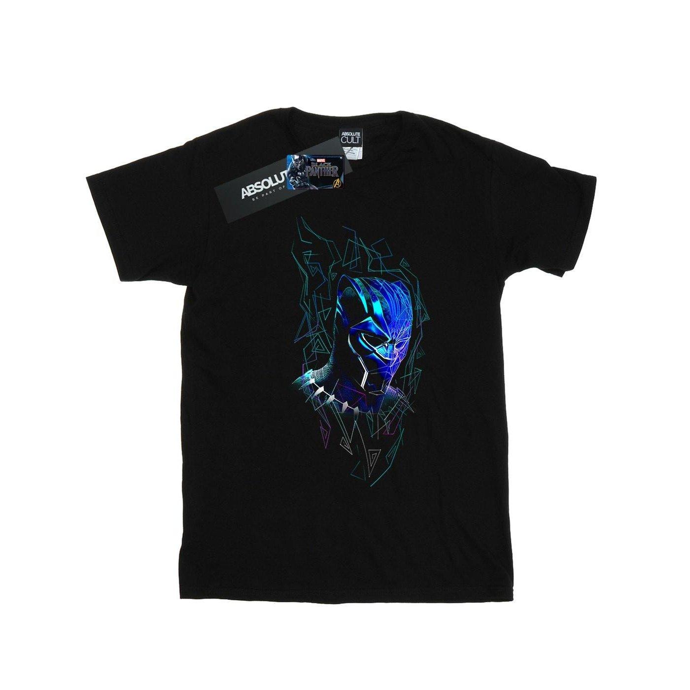 Black Panther Neon Mask Tshirt Herren Schwarz 3XL von MARVEL