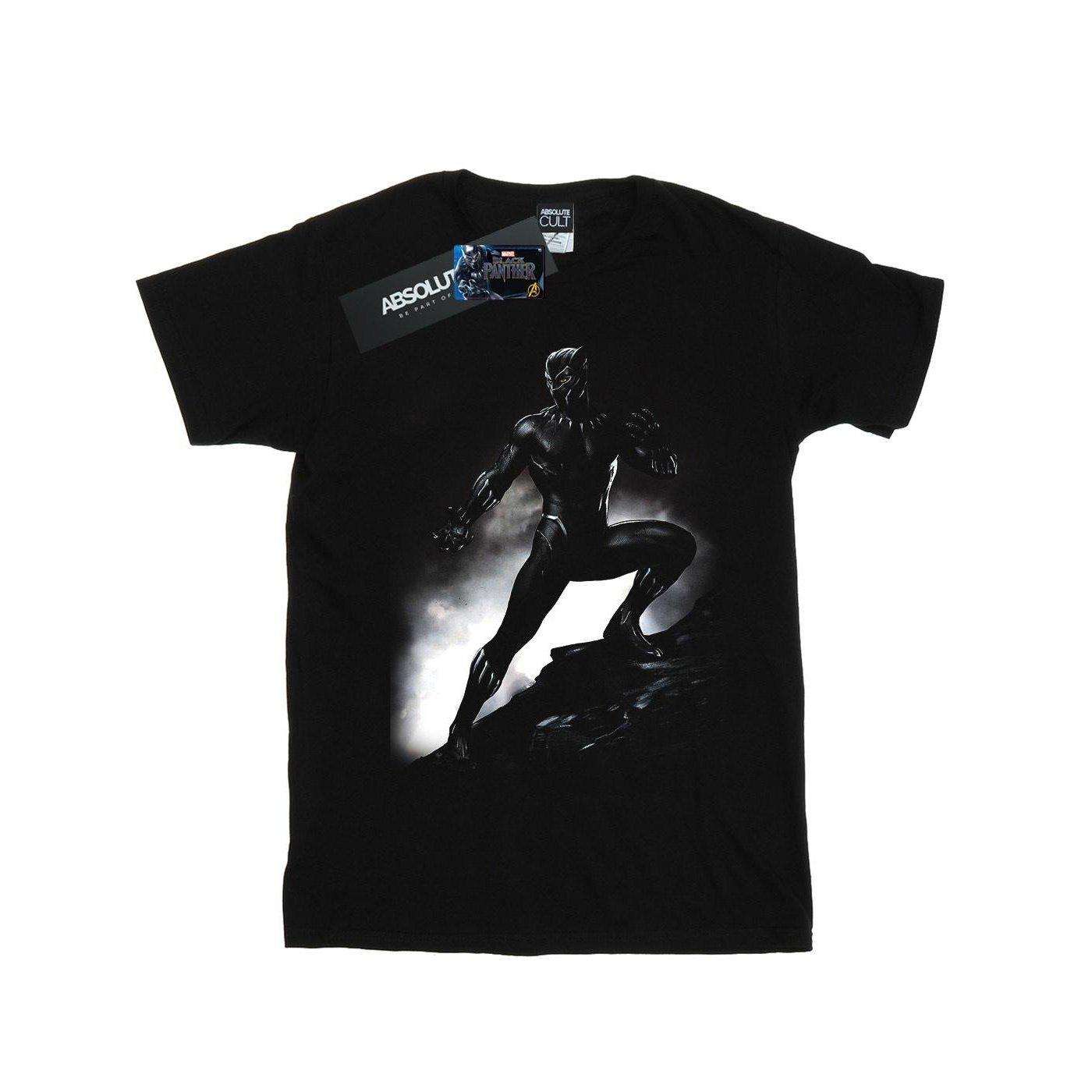 Black Panther Standing Pose Tshirt Jungen Schwarz 152-158 von MARVEL