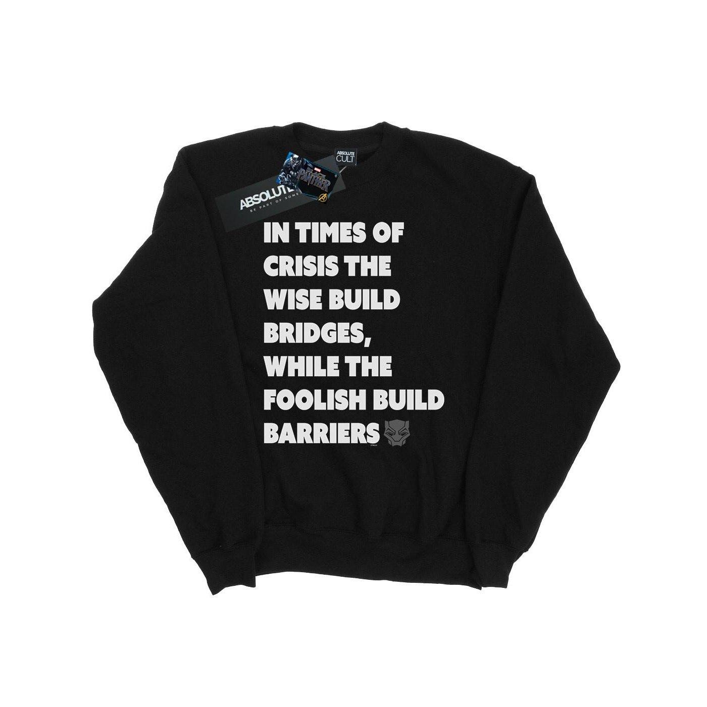 Black Panther Times Of Crisis Sweatshirt Herren Schwarz XL von MARVEL