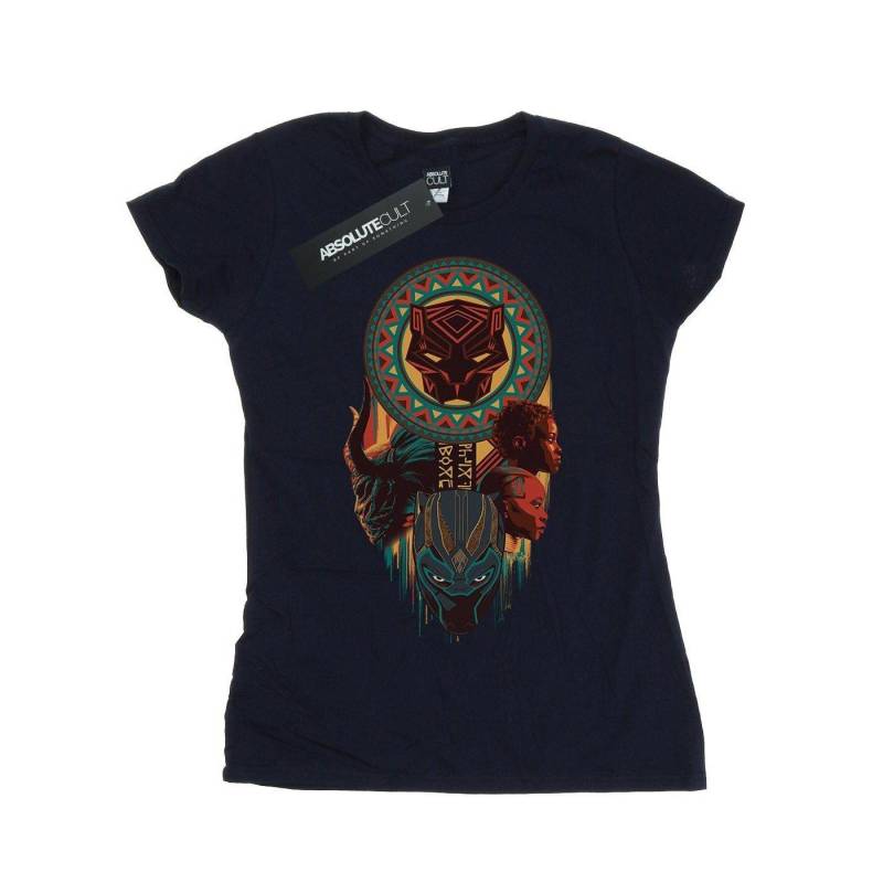 Black Panther Totem Tshirt Damen Marine S von MARVEL