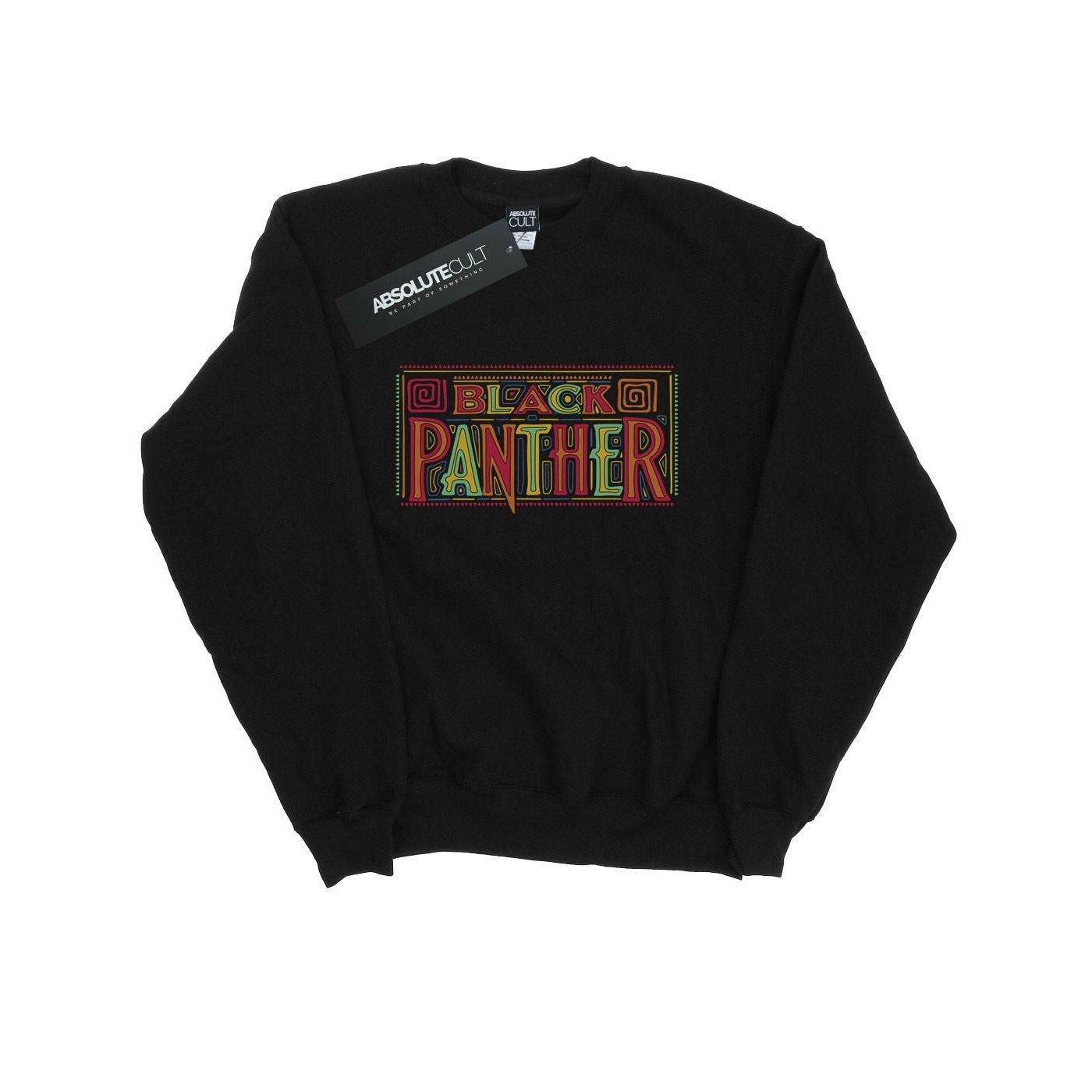 Black Panther Tribal Logo Sweatshirt Herren Schwarz XXL von MARVEL