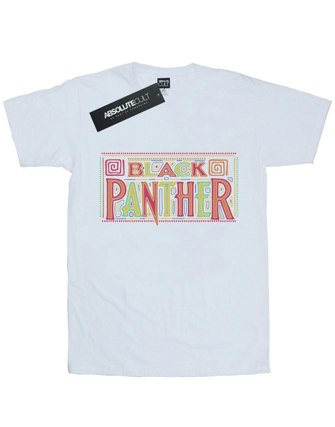Black Panther Tribal Logo Tshirt Damen Weiss XL von MARVEL