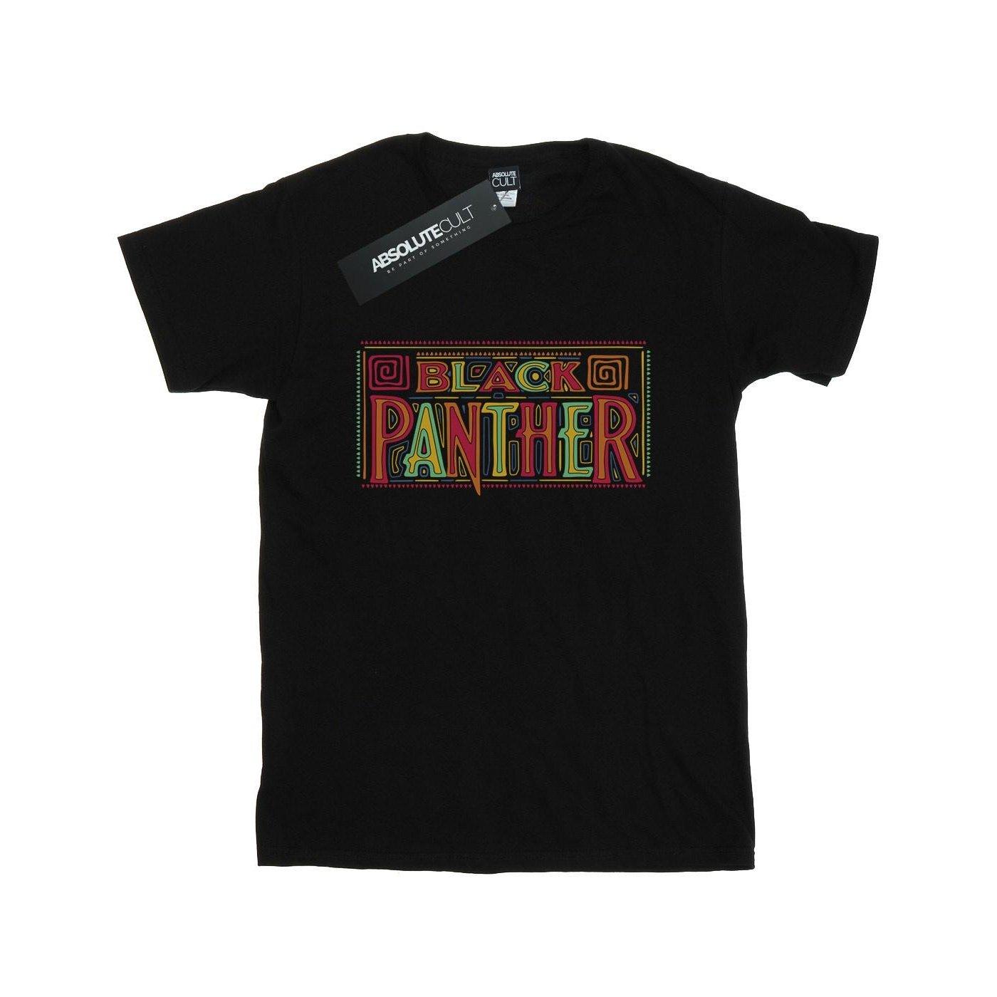 Black Panther Tribal Logo Tshirt Herren Schwarz XXL von MARVEL