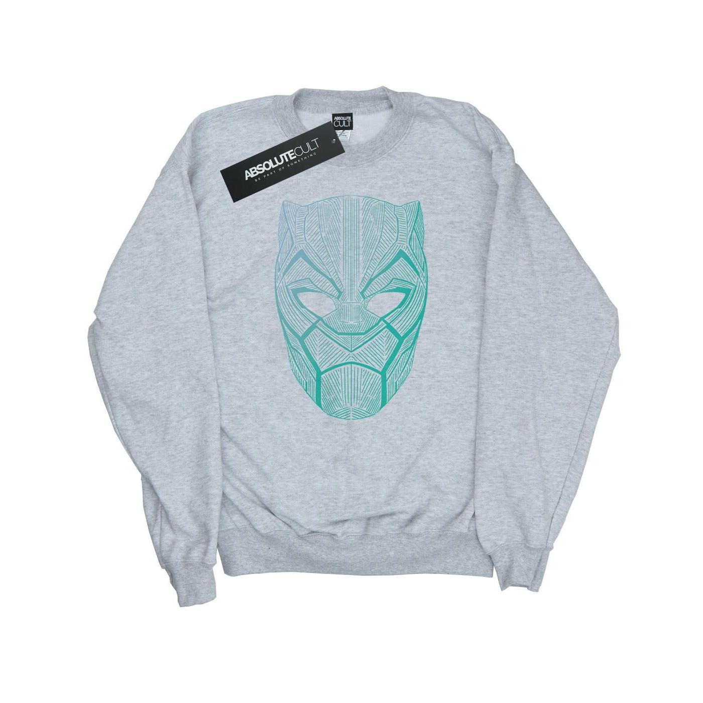 Black Panther Tribal Mask Sweatshirt Damen Grau XL von MARVEL