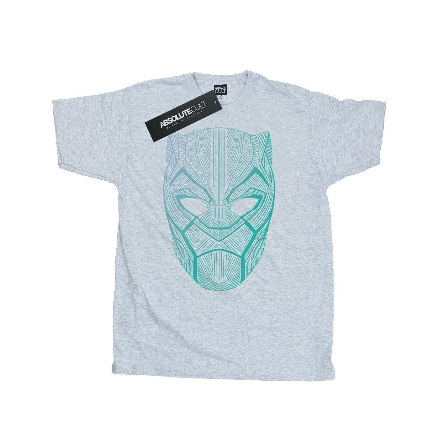 Black Panther Tribal Mask Tshirt Herren Grau 3XL von MARVEL