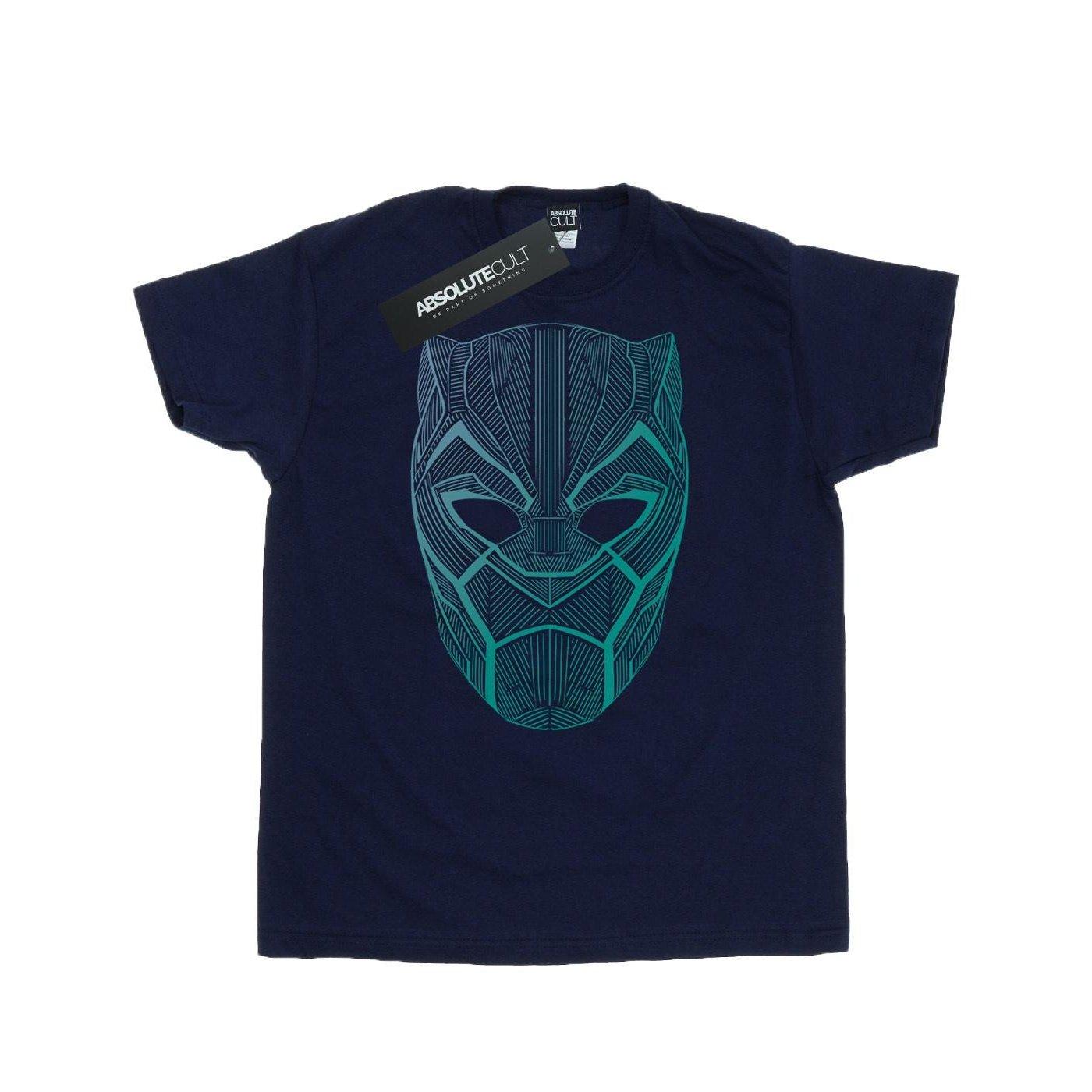 Black Panther Tribal Mask Tshirt Herren Marine 3XL von MARVEL