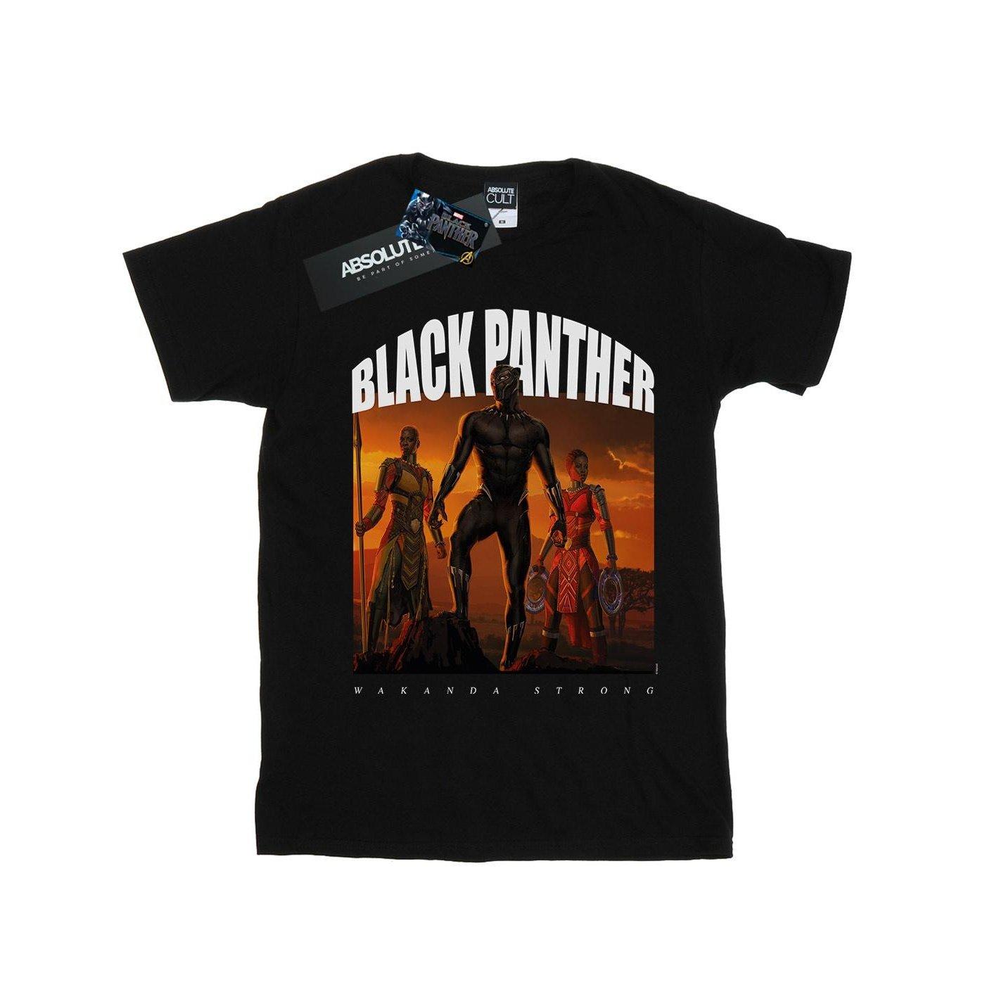 Black Panther Wakanda Strong Tshirt Herren Schwarz XXL von MARVEL