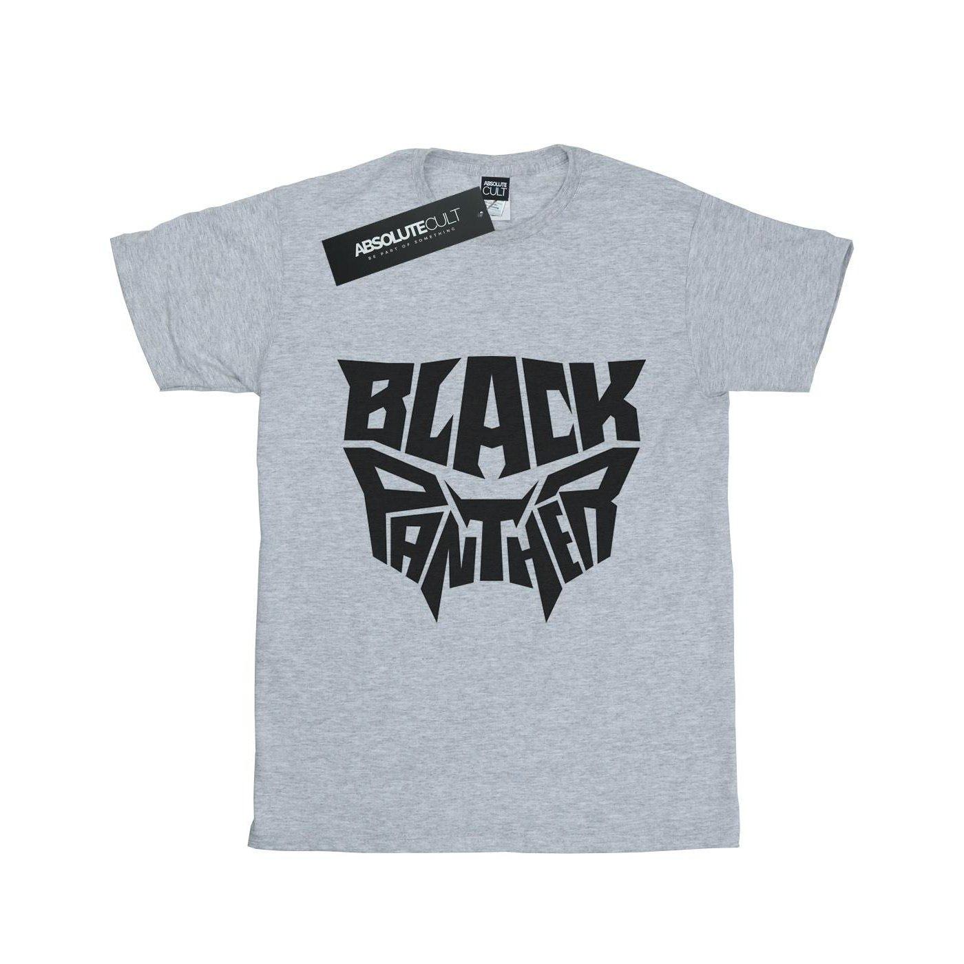 Black Panther Worded Emblem Tshirt Damen Grau XXL von MARVEL
