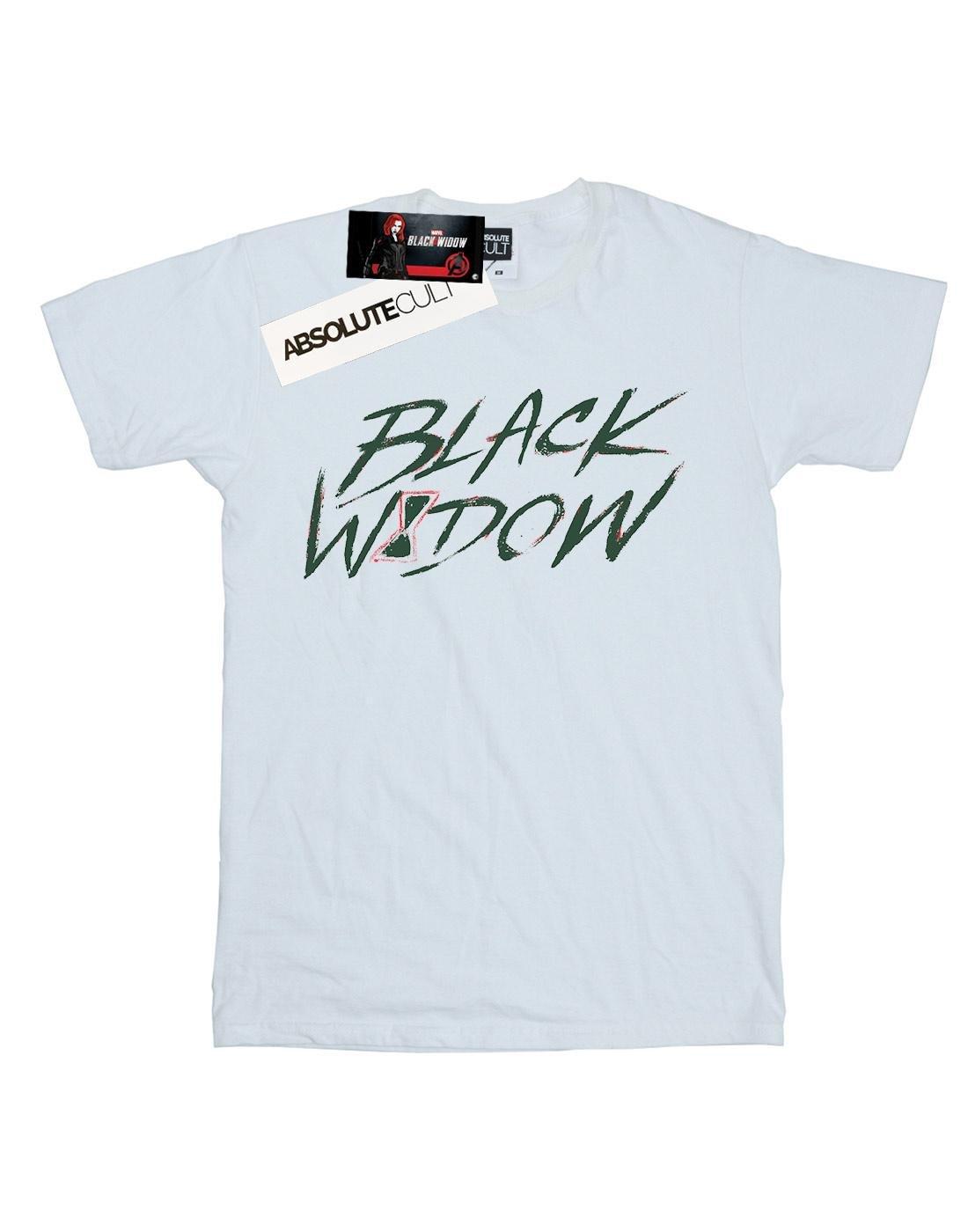 Black Widow Movie Alt Logo Tshirt Herren Weiss 5XL von MARVEL