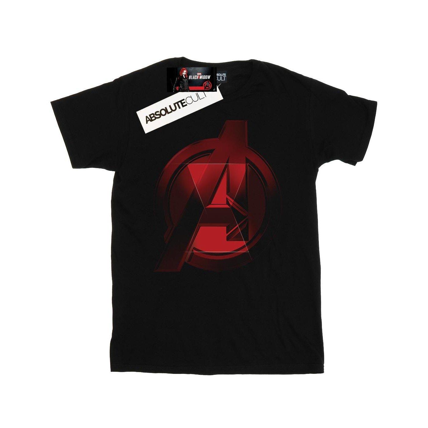 Black Widow Movie Avengers Logo Tshirt Herren Schwarz S von MARVEL