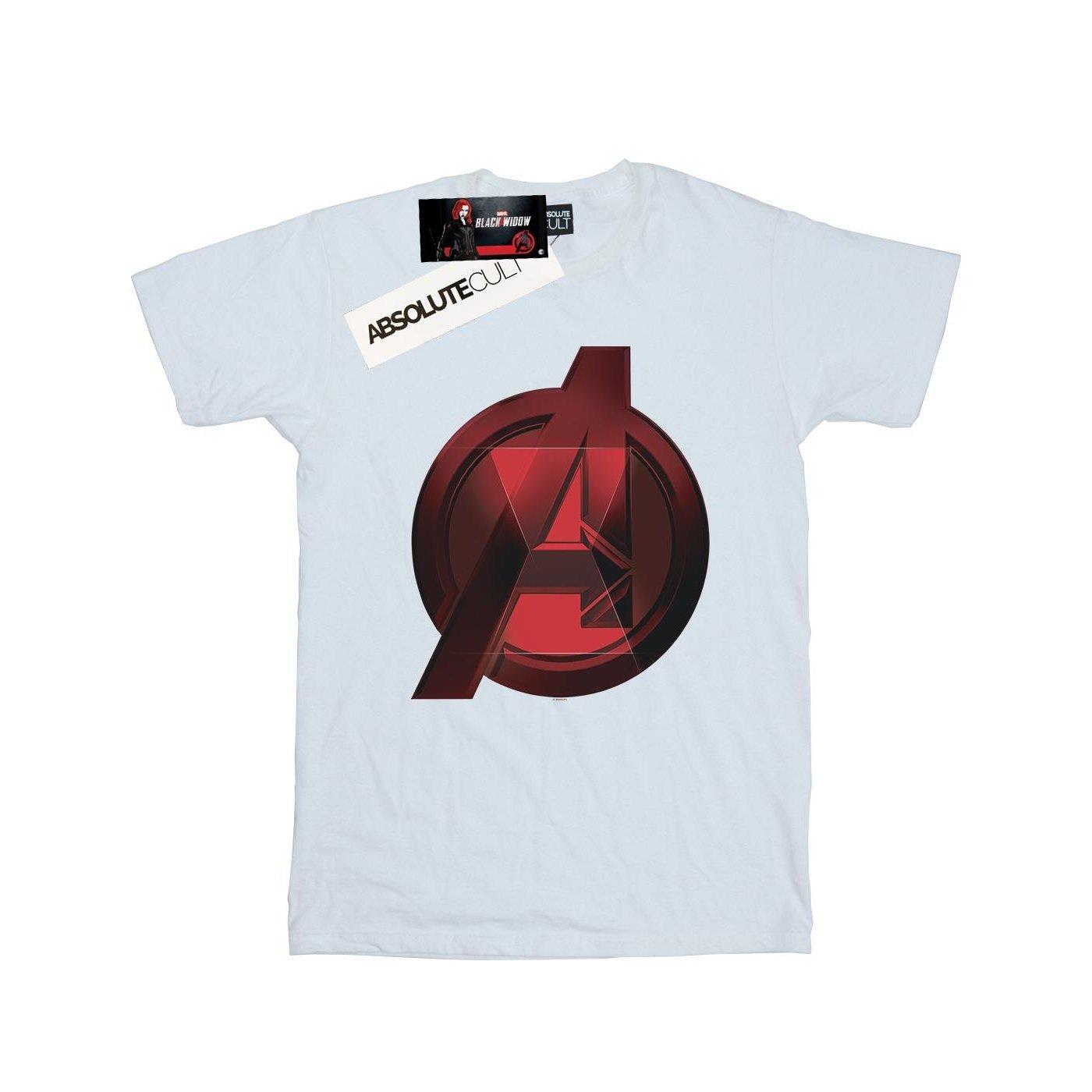 Black Widow Movie Avengers Logo Tshirt Herren Weiss 4XL von MARVEL