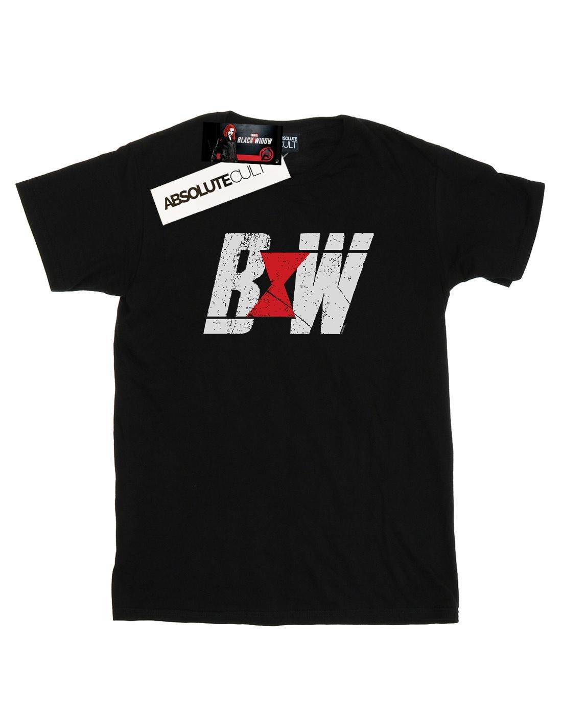 Black Widow Movie Initial Logo Tshirt Herren Schwarz 3XL von MARVEL