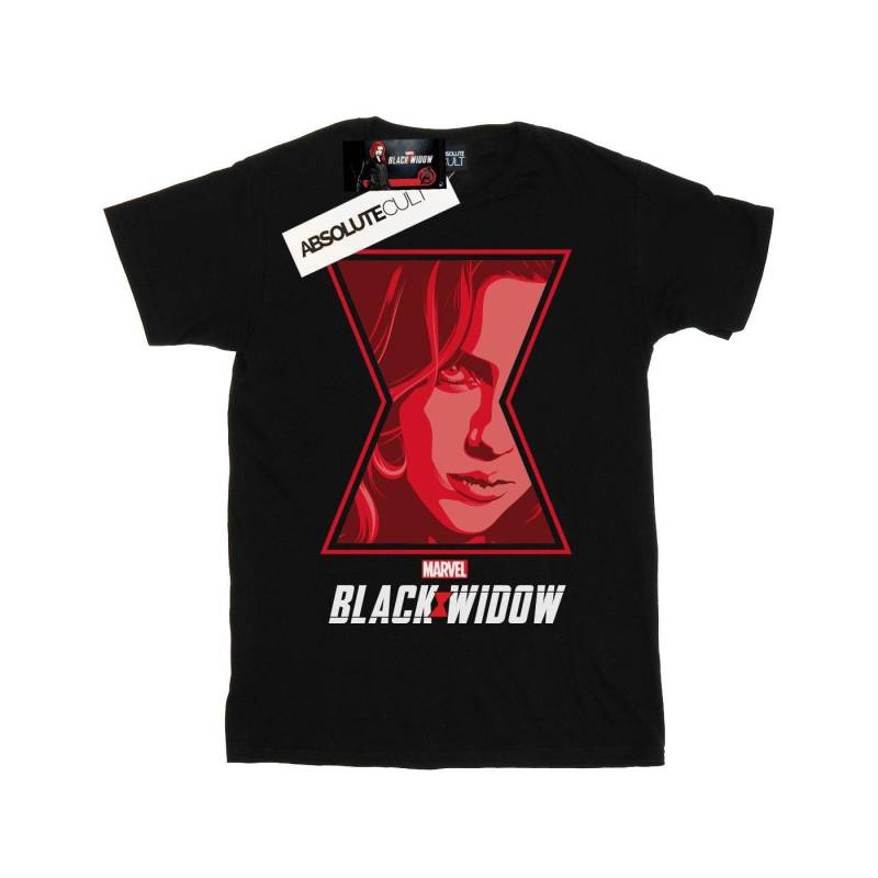 Black Widow Movie Logo Window Tshirt Damen Schwarz L von MARVEL