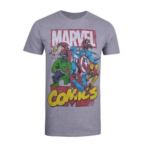 Call Out Tshirt Herren Grau M von MARVEL