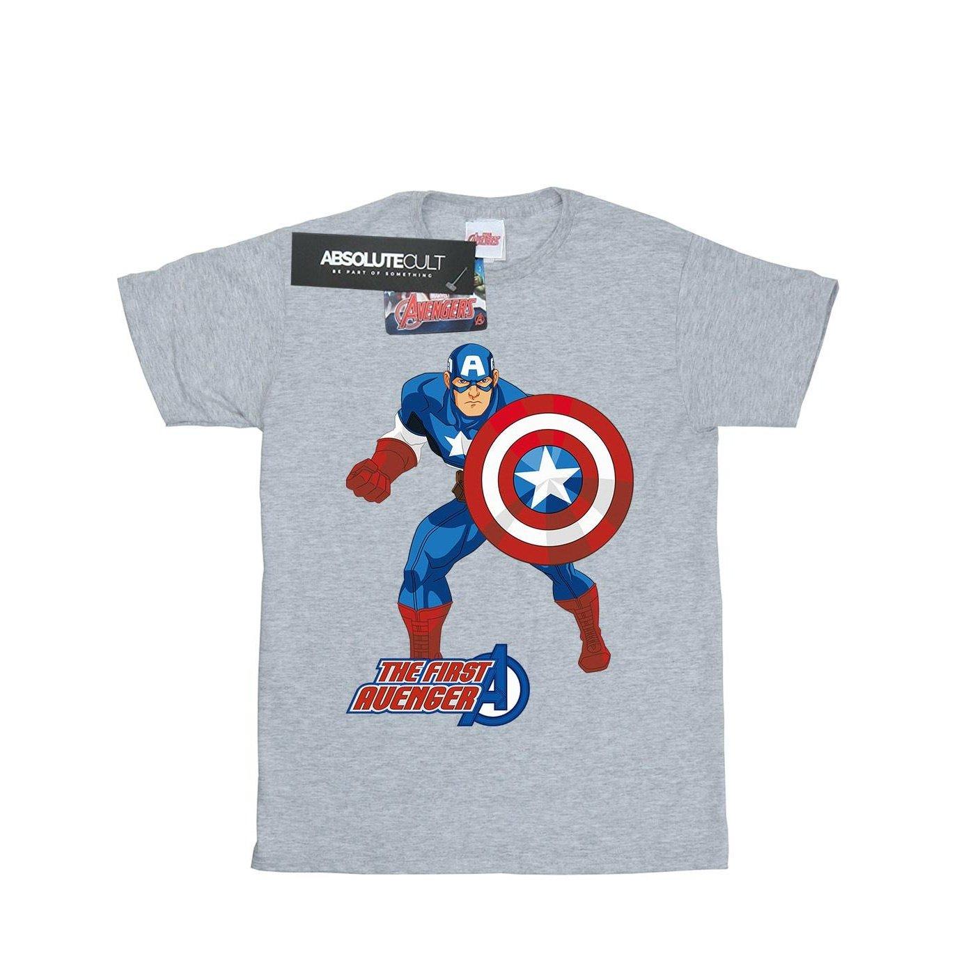 Captain America The First Avenger Tshirt Herren Grau XL von MARVEL