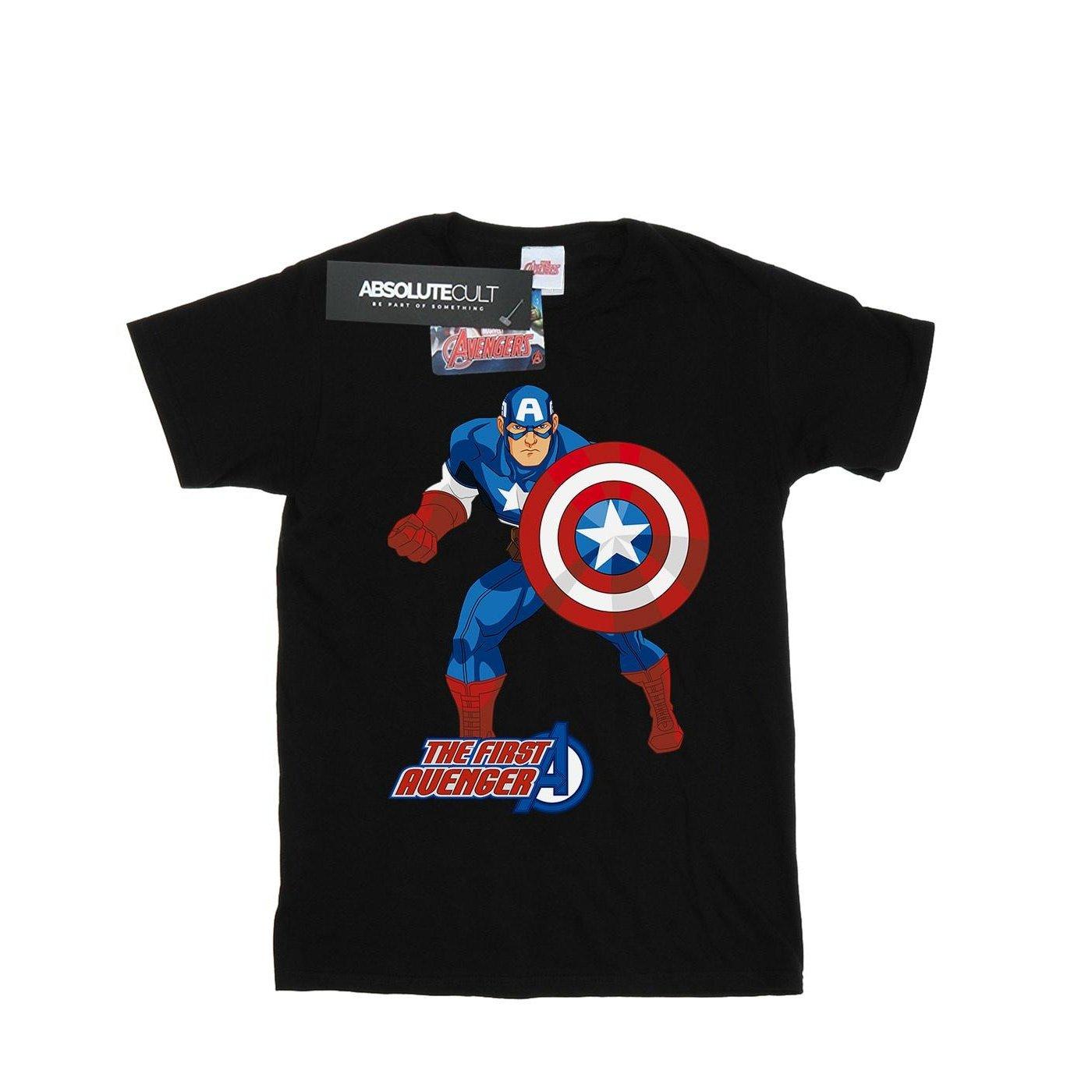 Captain America The First Avenger Tshirt Herren Schwarz XL von MARVEL