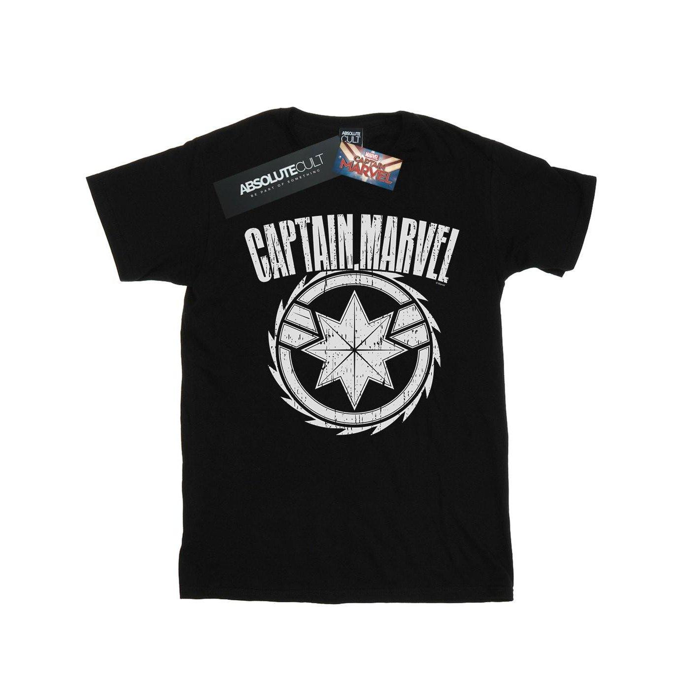 Captain Blade Emblem Tshirt Jungen Schwarz 116 von MARVEL