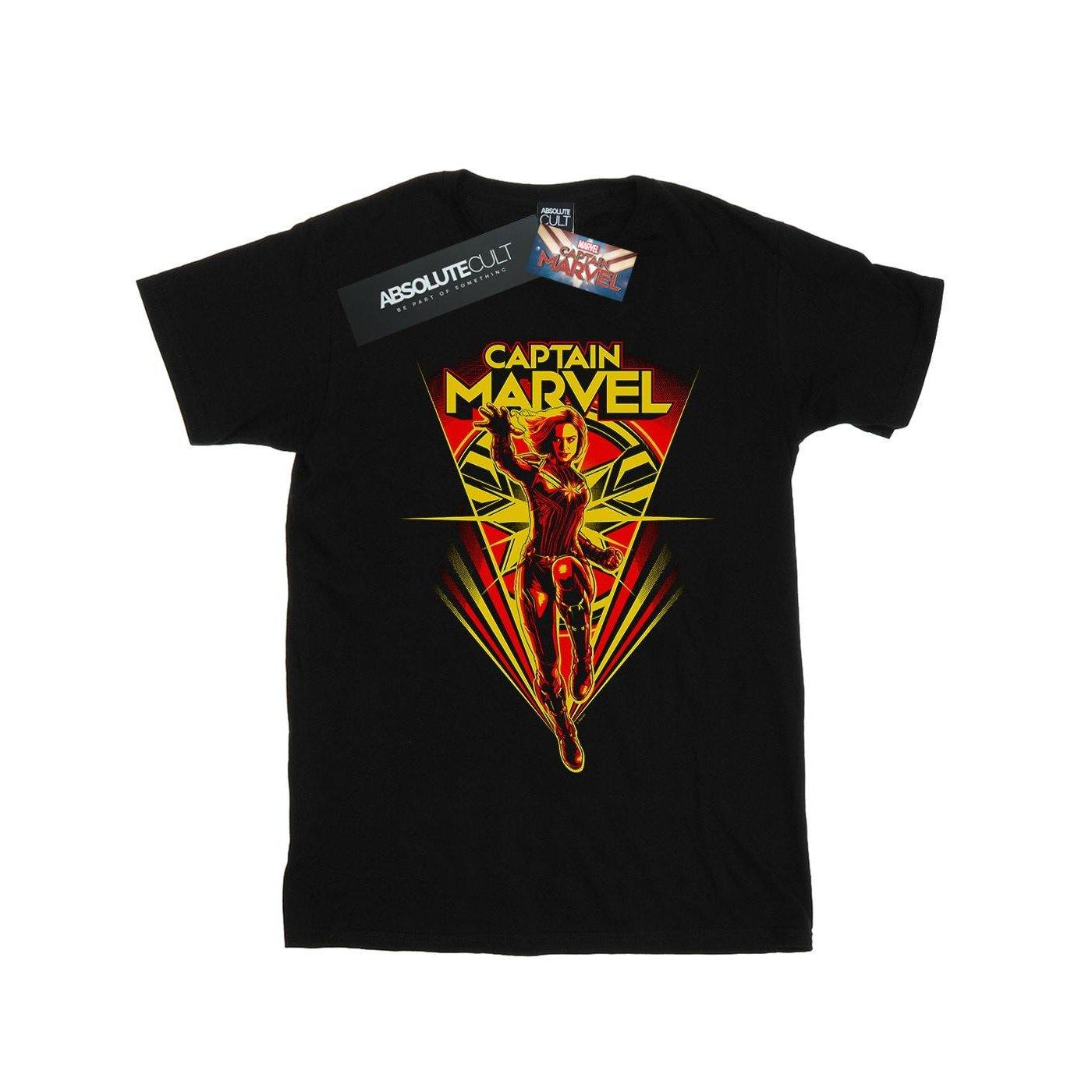 Captain Flying V Tshirt Jungen Schwarz 116 von MARVEL