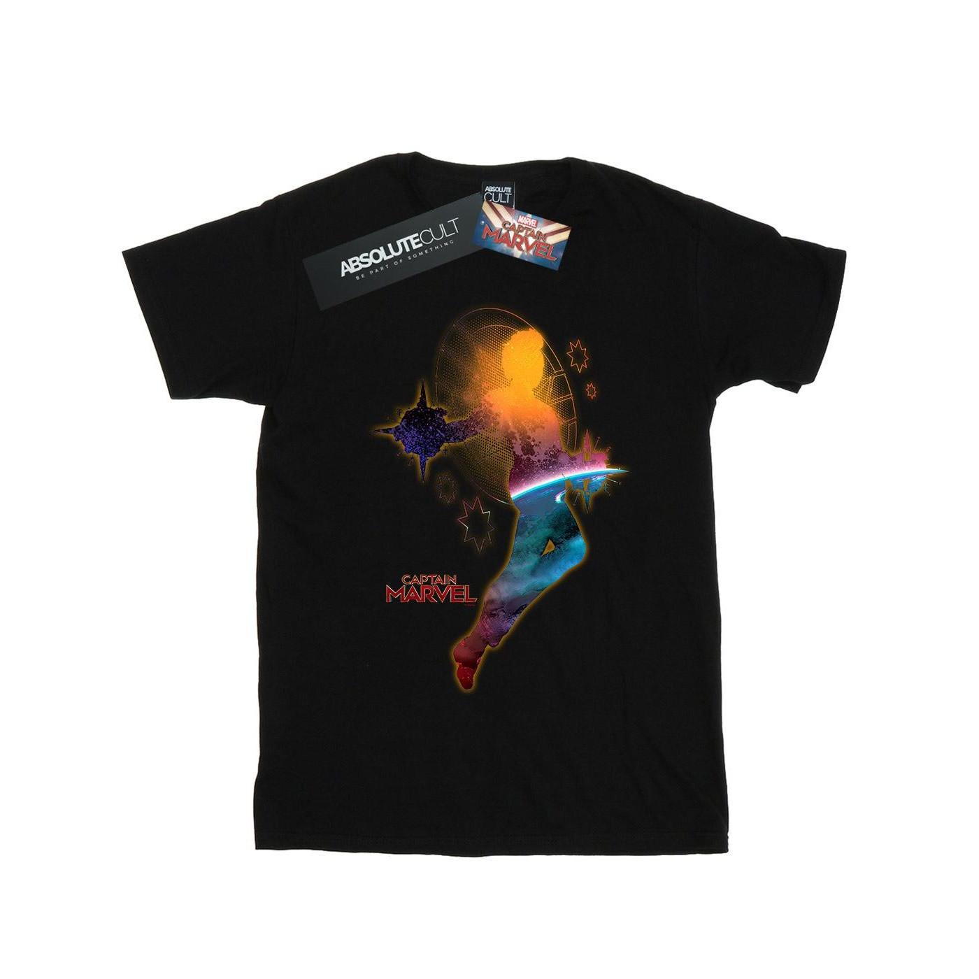 Captain Nebula Flight Tshirt Jungen Schwarz 128 von MARVEL