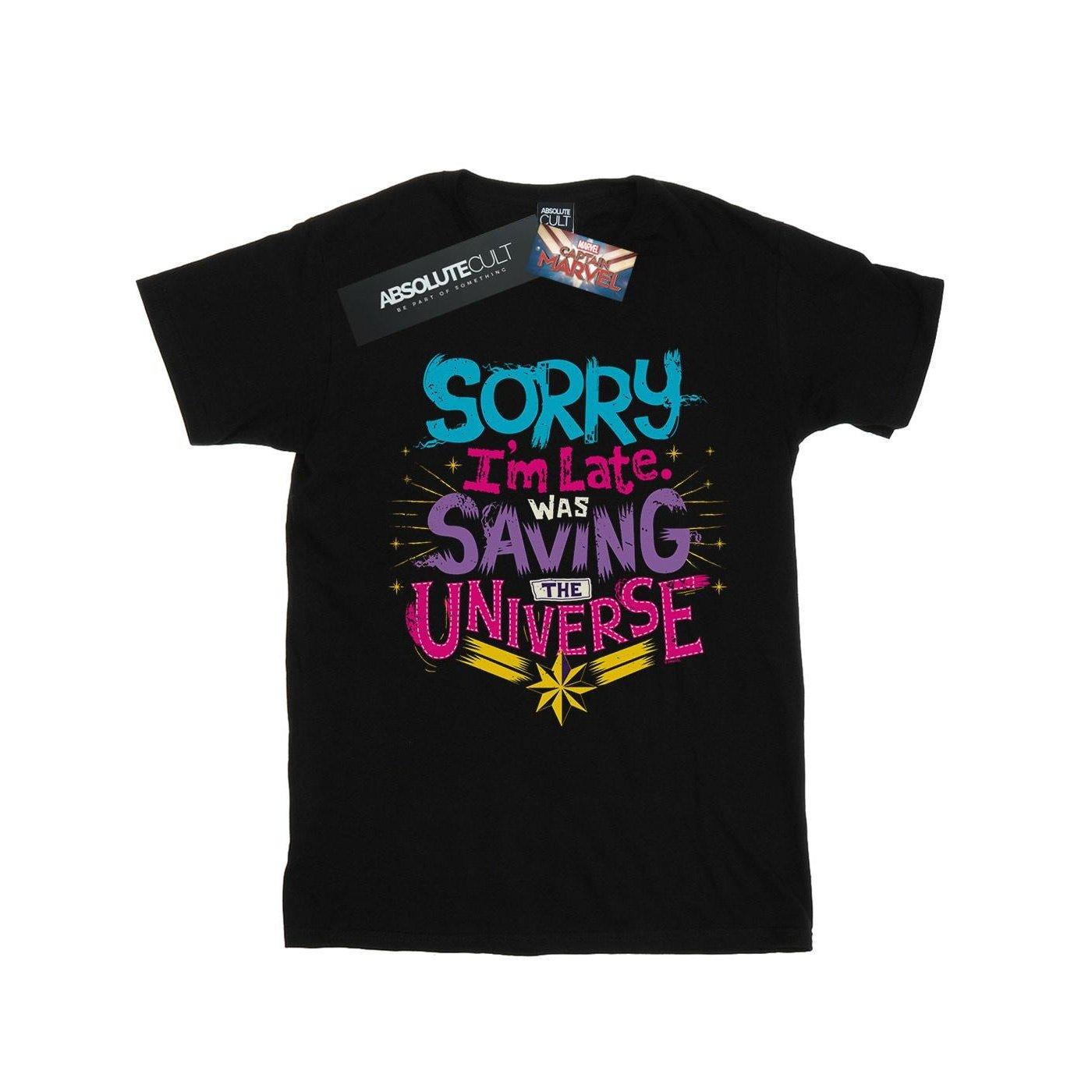 Captain Saving The Universe Tshirt Jungen Schwarz 140/146 von MARVEL