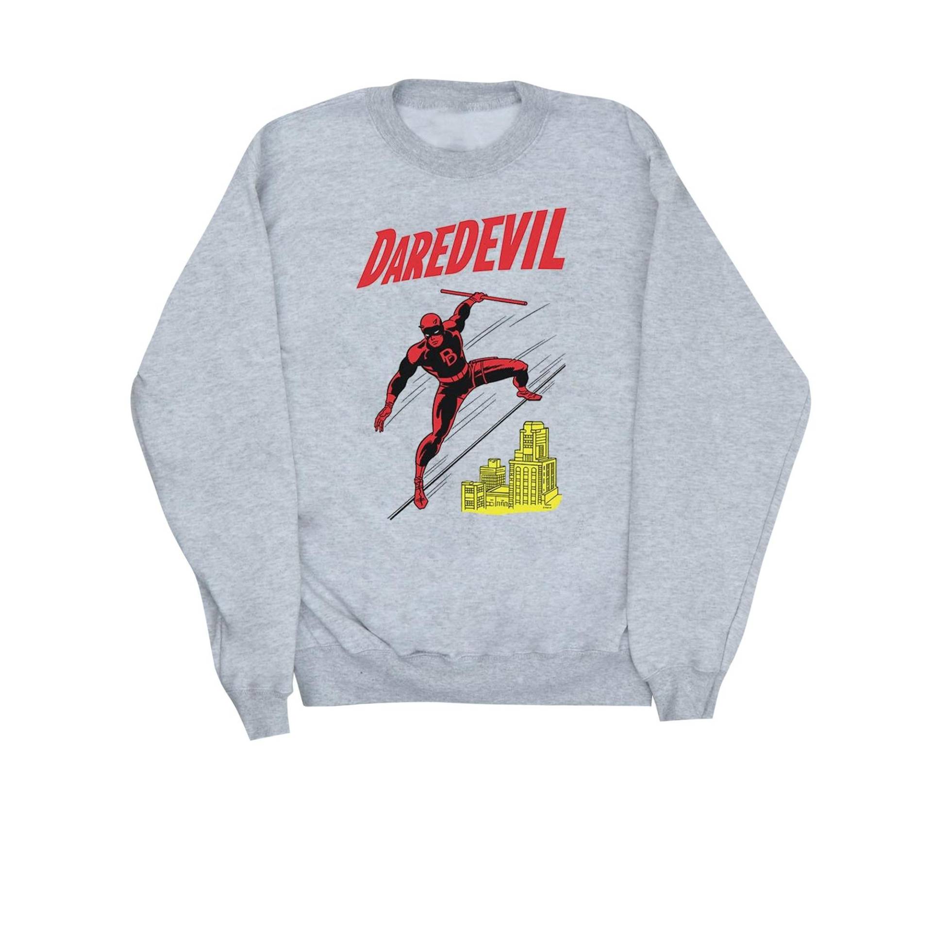 Daredevil Rooftop Sweatshirt Damen Grau M von MARVEL