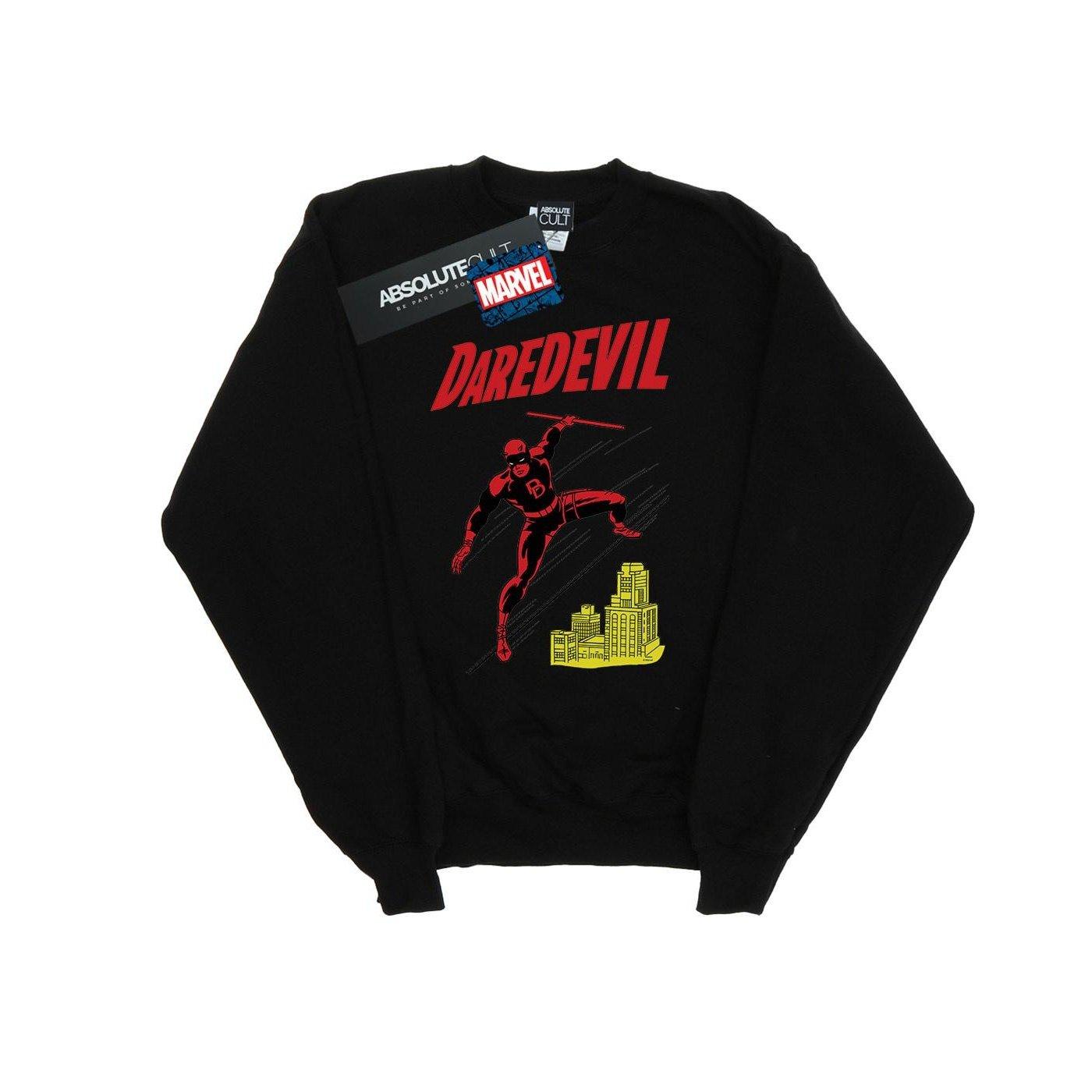 Daredevil Rooftop Sweatshirt Herren Schwarz 5XL von MARVEL