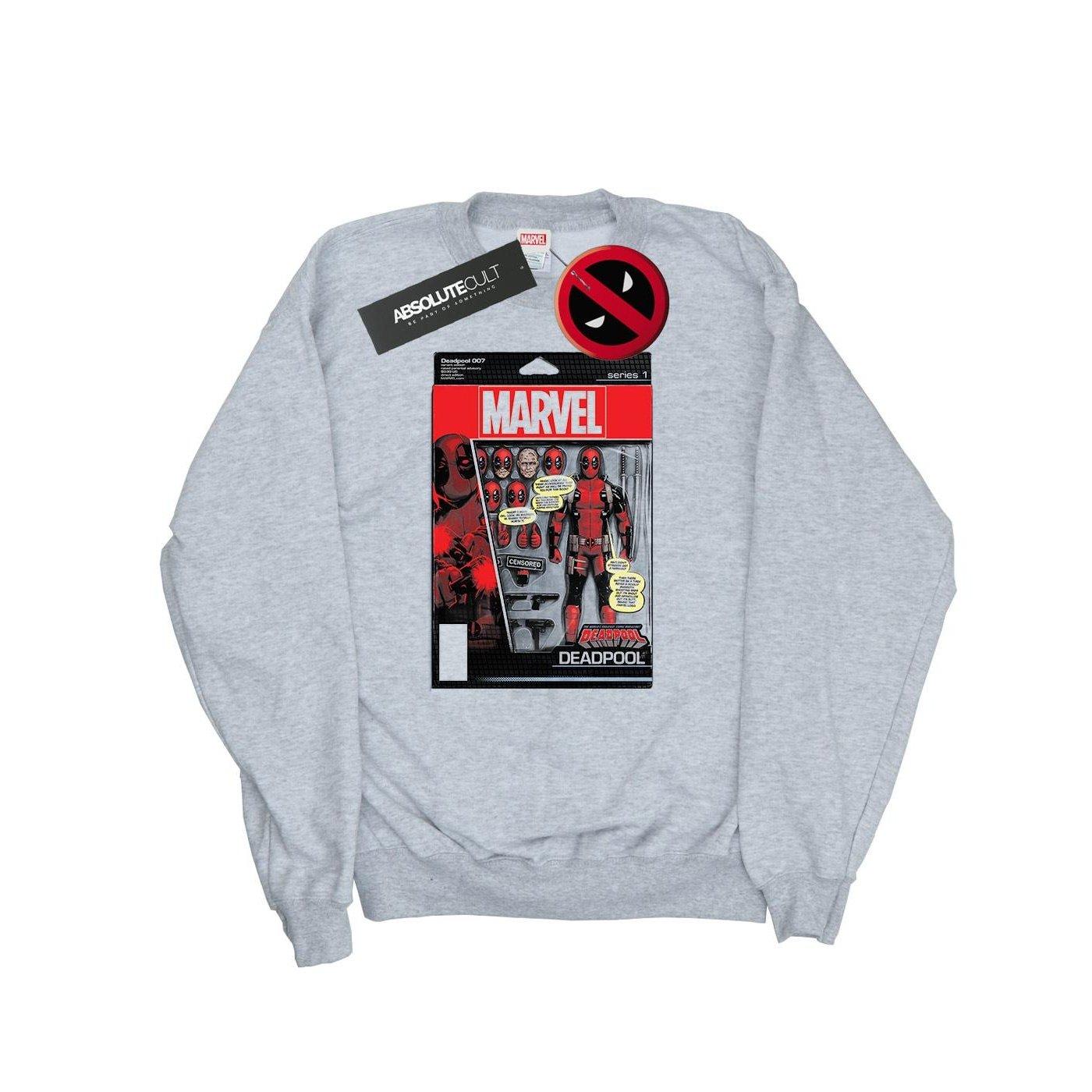 Deadpool Action Figure Sweatshirt Damen Grau L von MARVEL