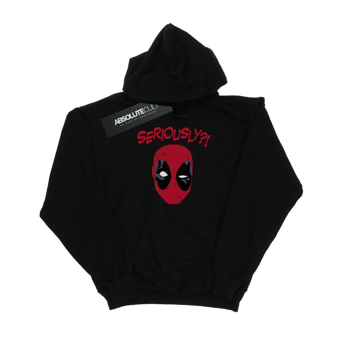 Deadpool Seriously Kapuzenpullover Damen Schwarz L von MARVEL