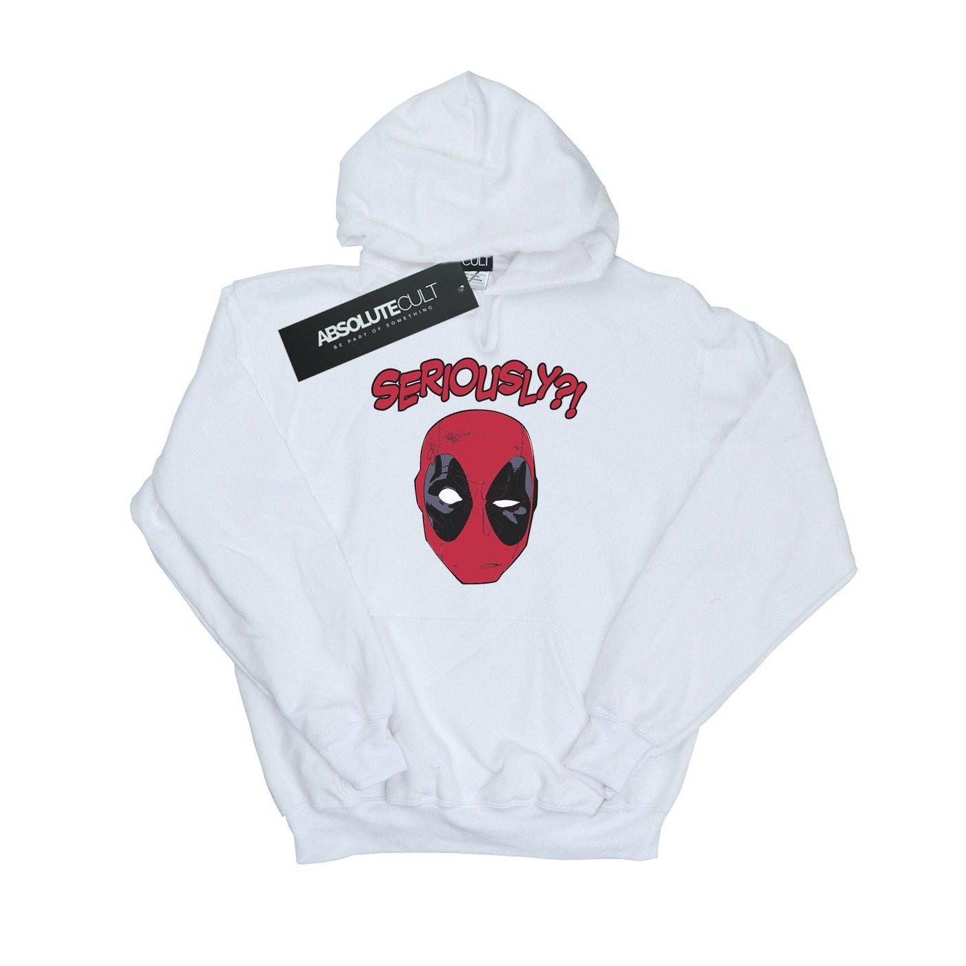 Deadpool Seriously Kapuzenpullover Herren Weiss 3XL von MARVEL