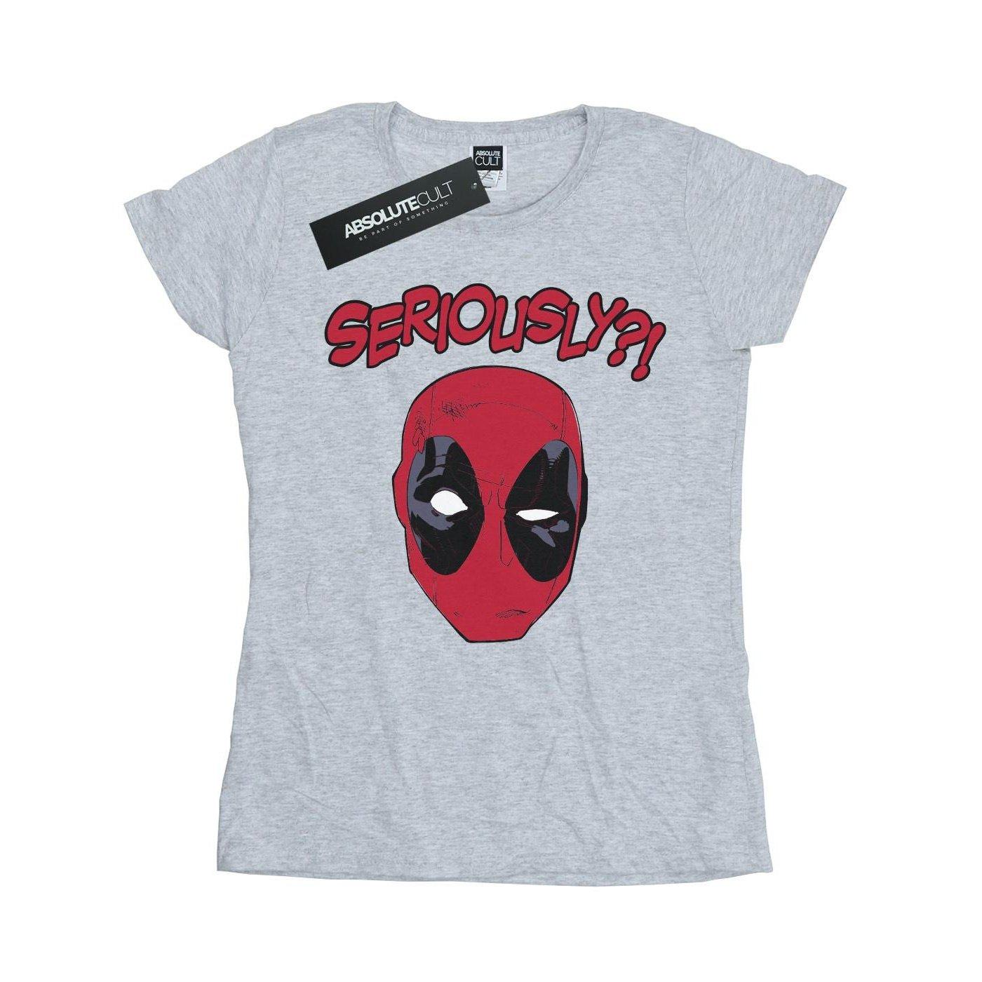 Deadpool Seriously Tshirt Damen Grau XL von MARVEL