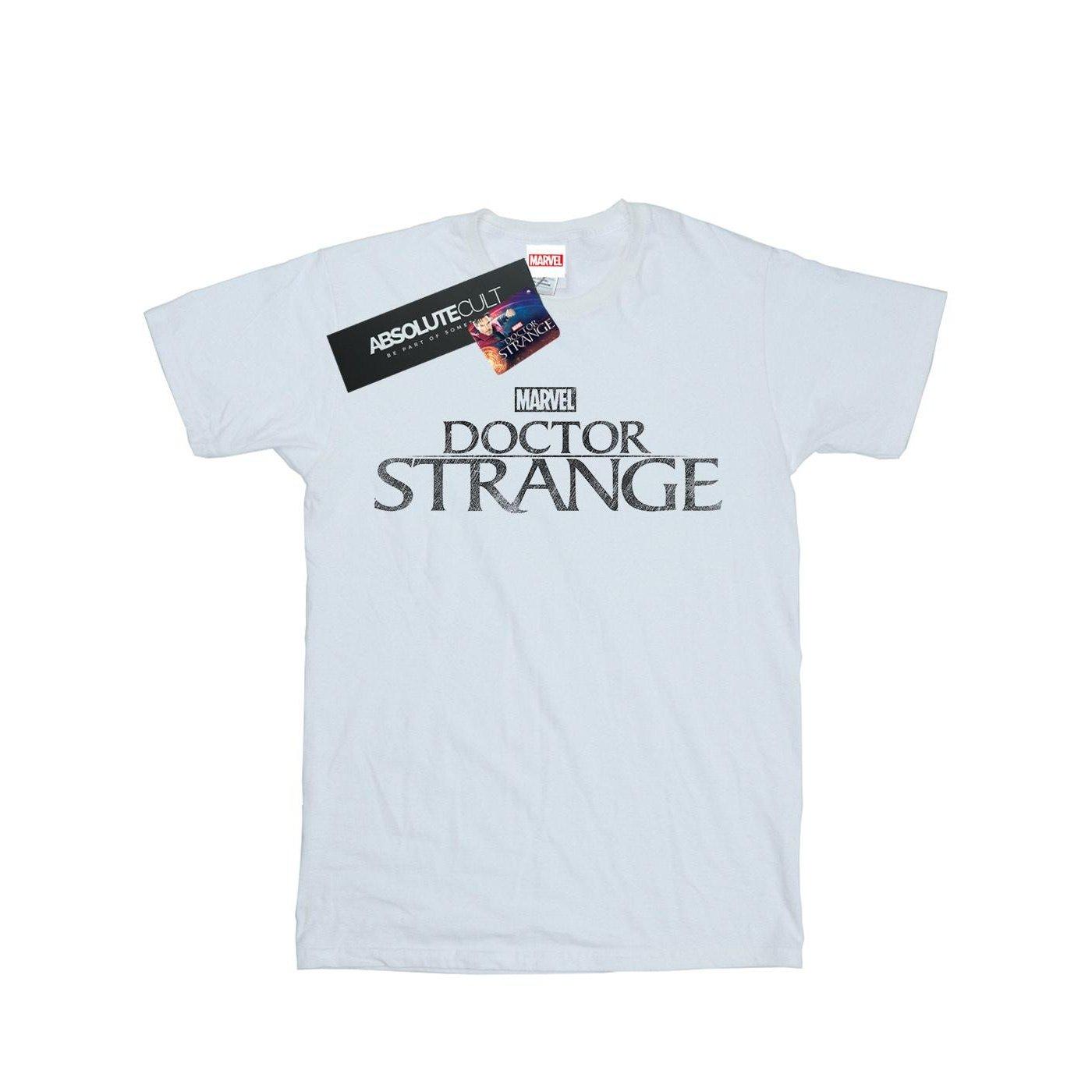 Doctor Strange Logo Tshirt Jungen Weiss 140/146 von MARVEL