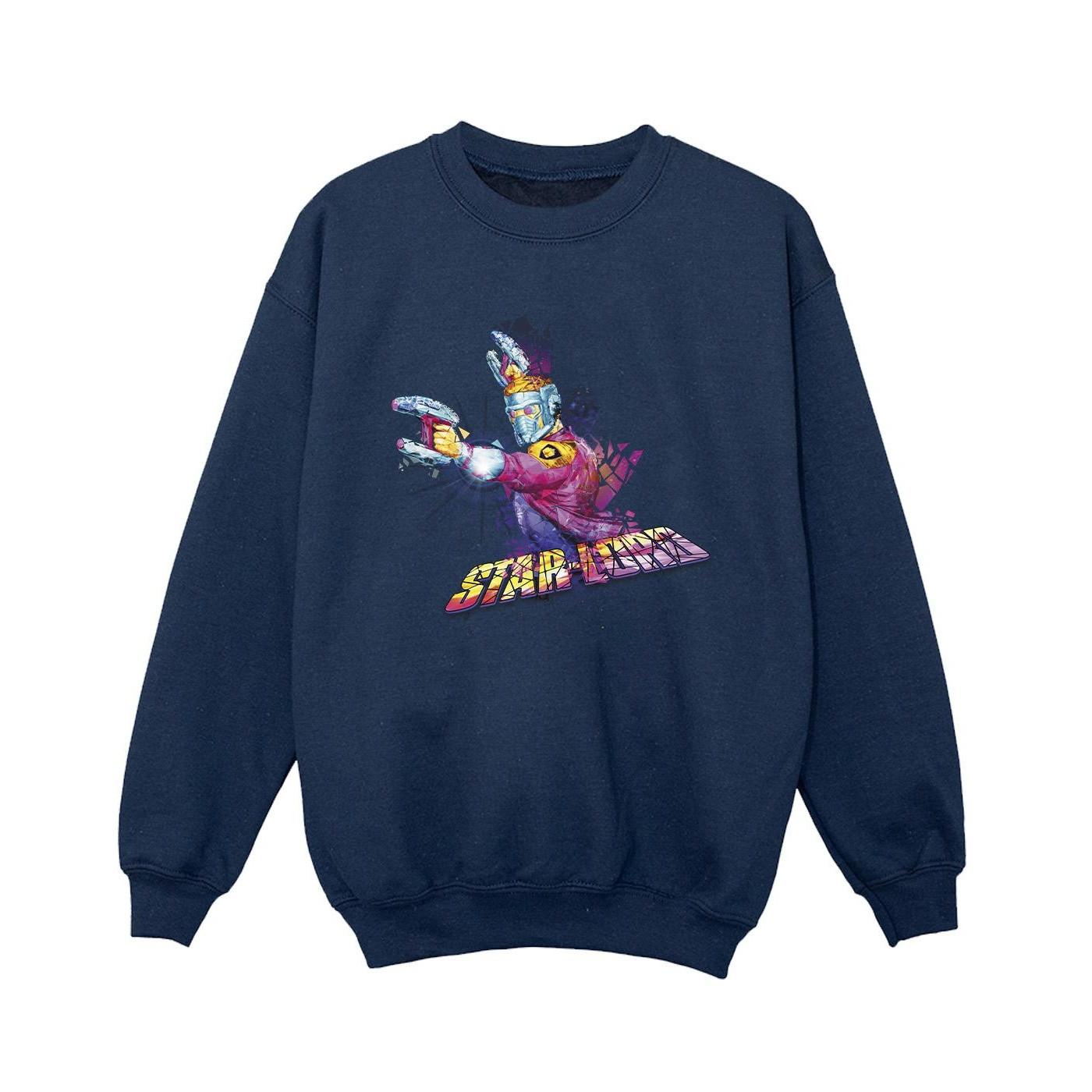 Guardians Of The Galaxy Abstract Star Lord Sweatshirt Jungen Marine 128 von MARVEL