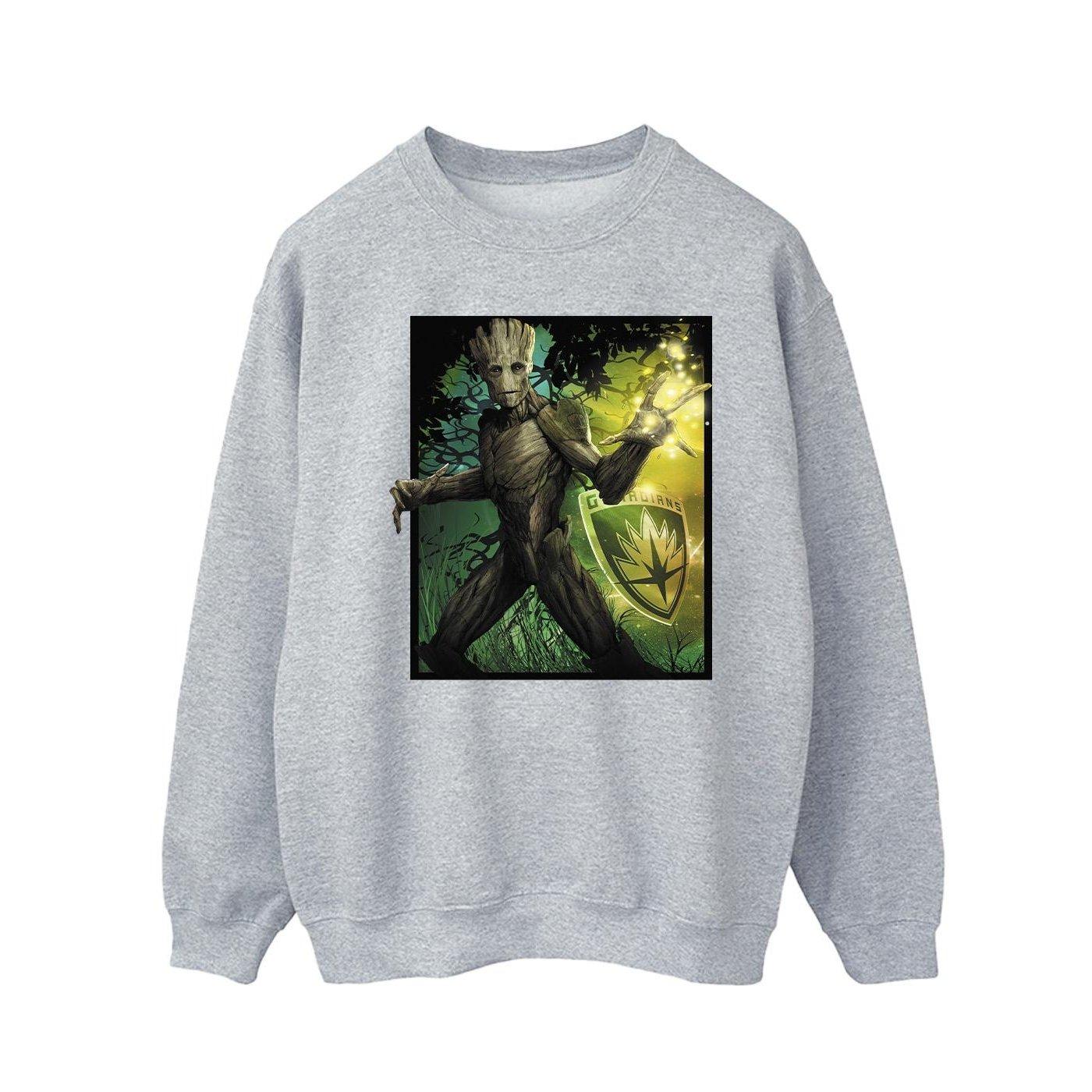 Guardians Of The Galaxy Groot Forest Energy Sweatshirt Herren Grau S von MARVEL
