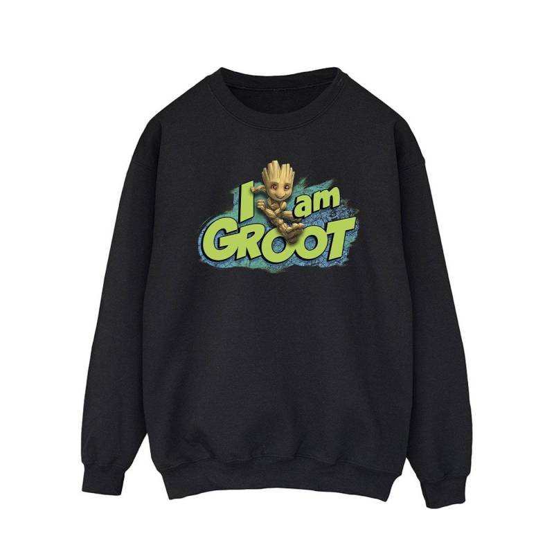 Guardians Of The Galaxy I Am Groot Jumping Sweatshirt Herren Schwarz M von MARVEL