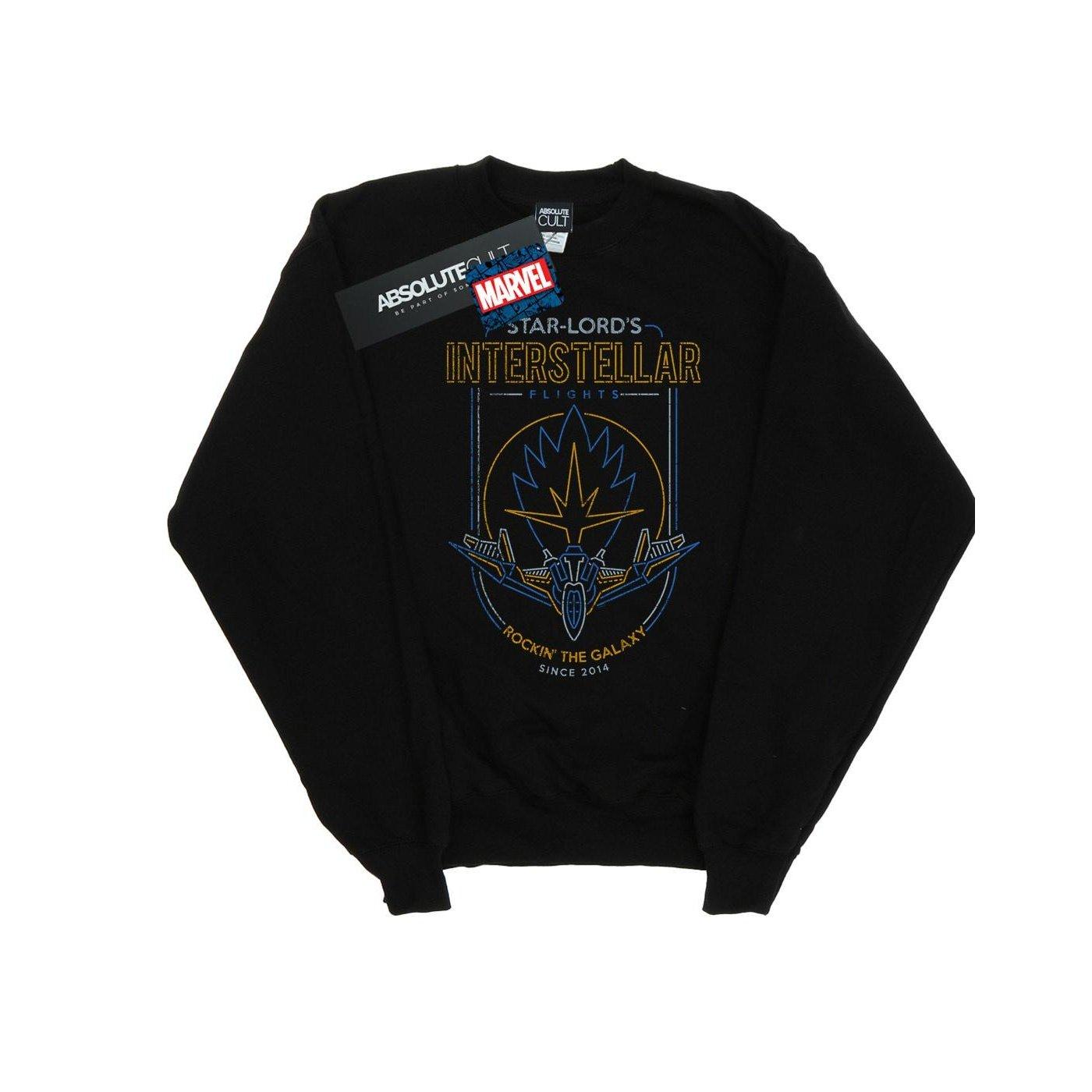 Guardians Of The Galaxy Interstellar Flights Sweatshirt Herren Schwarz XL von MARVEL