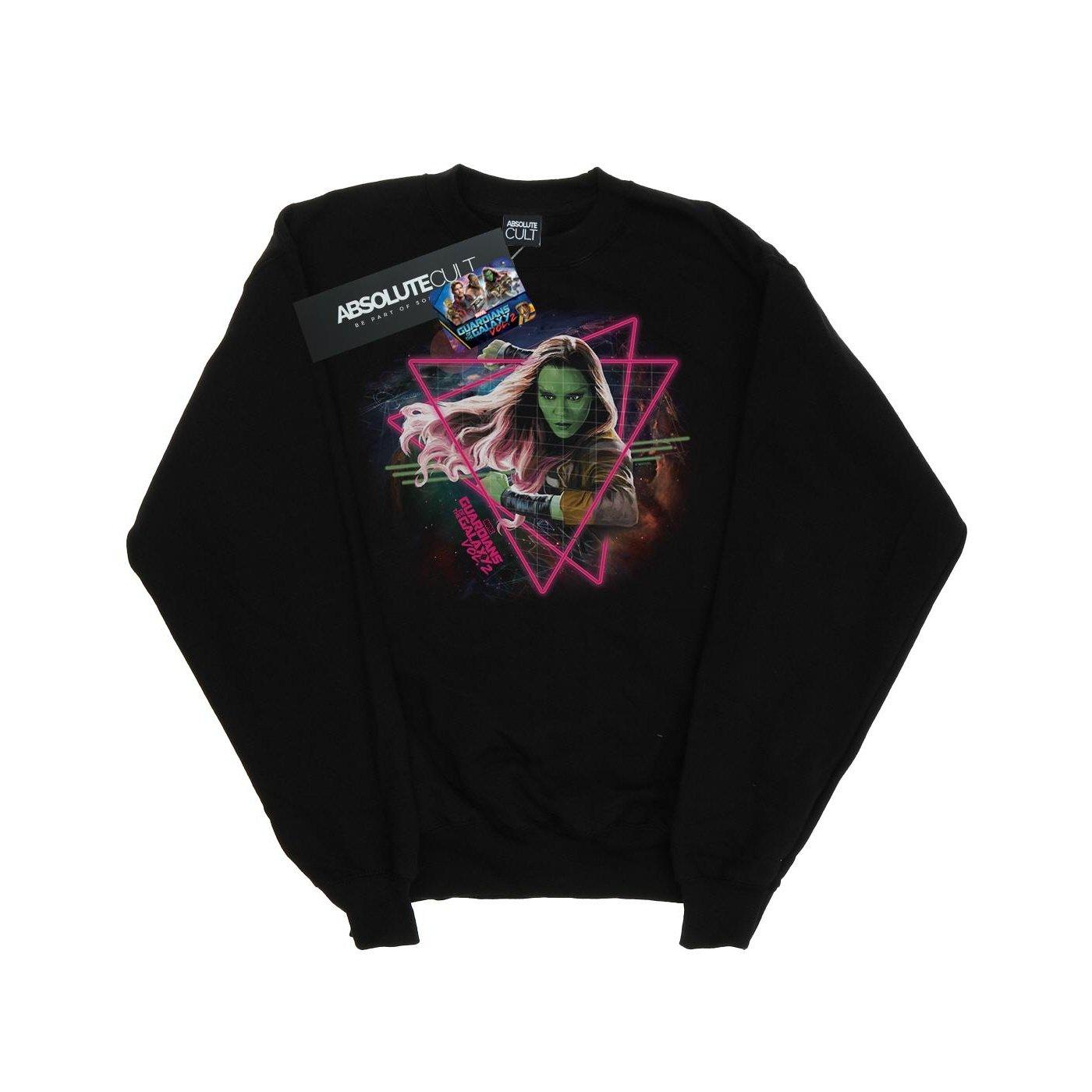 Guardians Of The Galaxy Neon Gamora Sweatshirt Herren Schwarz L von MARVEL