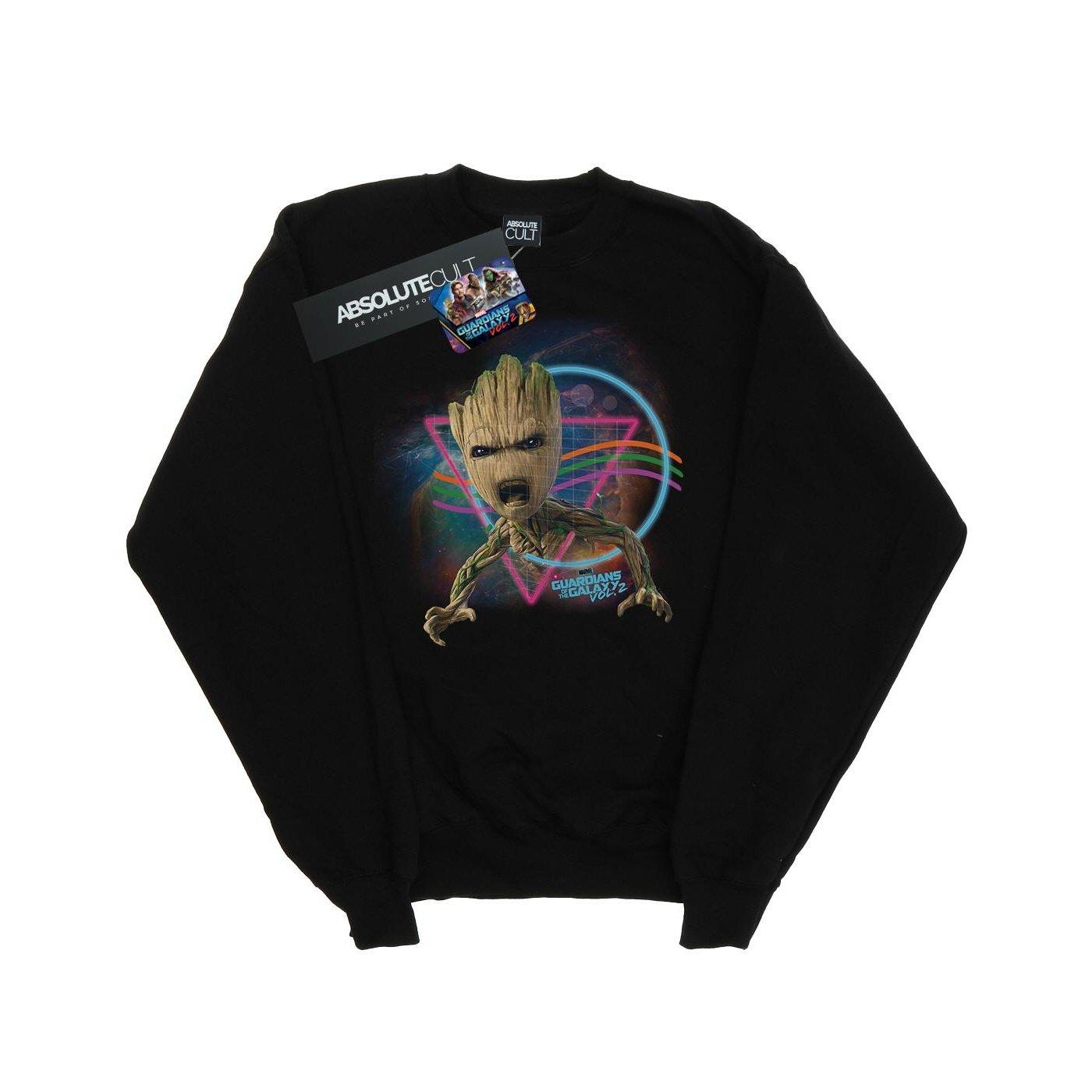 Guardians Of The Galaxy Neon Groot Sweatshirt Herren Schwarz L von MARVEL