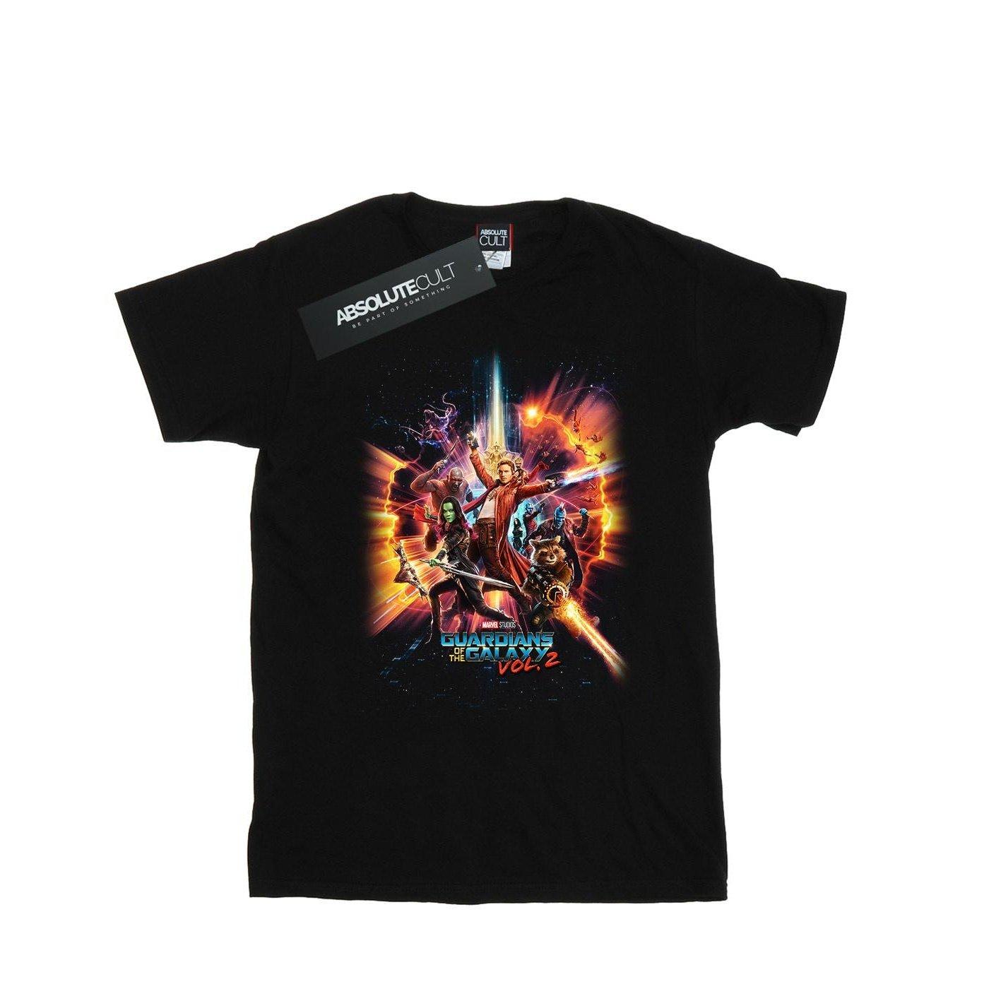 Guardians Of The Galaxy Vol. 2 Team Poster Tshirt Herren Schwarz 3XL von MARVEL