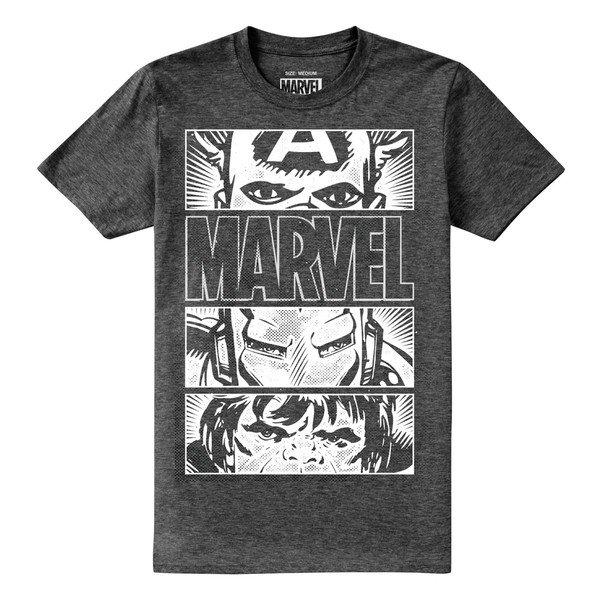 Heroes Eyes Tshirt Herren Taubengrau L von MARVEL