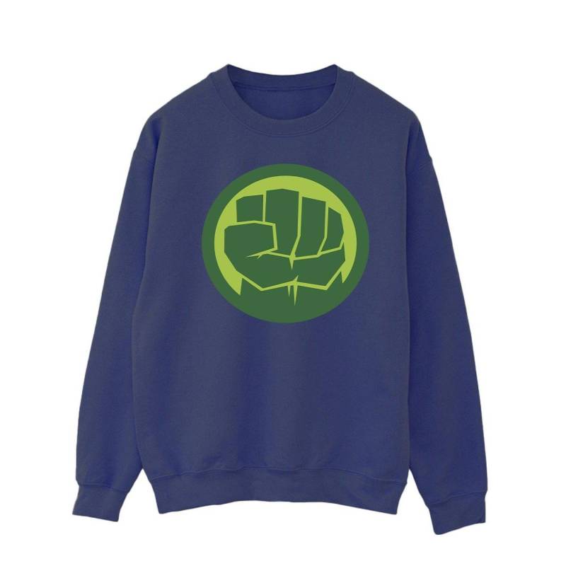 Hulk Chest Logo Sweatshirt Herren Marine XL von MARVEL