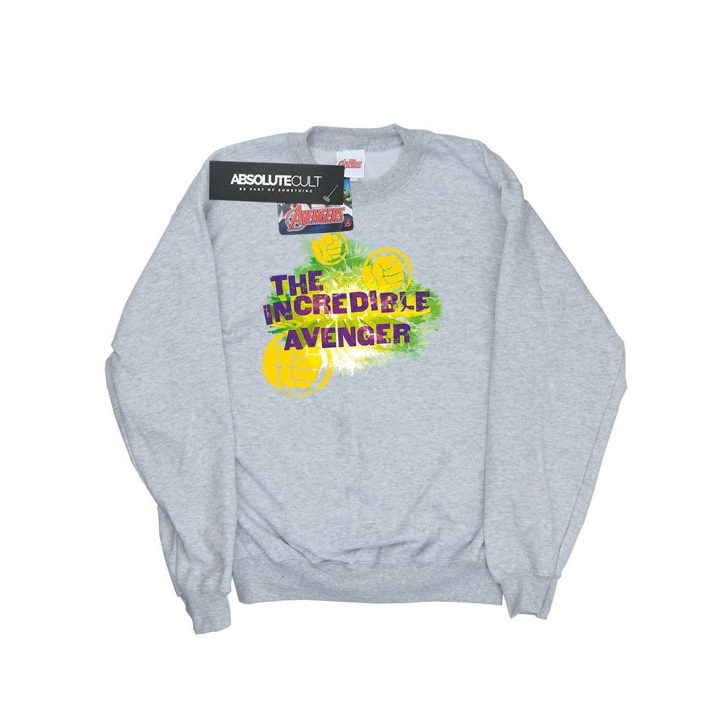 Hulk Incredible Avenger Sweatshirt Herren Grau XXL von MARVEL