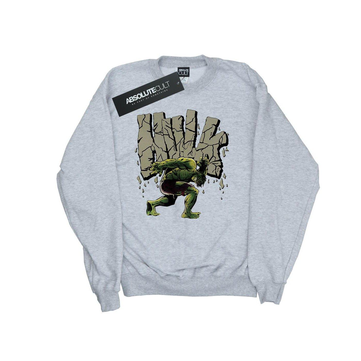 Hulk Rock Sweatshirt Damen Grau S von MARVEL