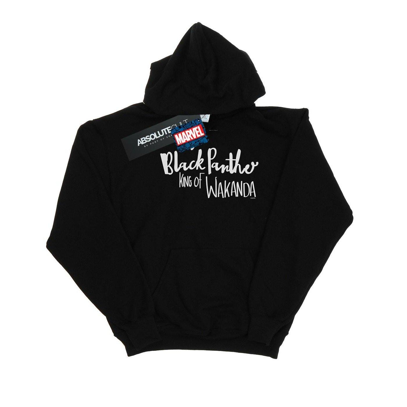 I Am Black Panther Kapuzenpullover Mädchen Schwarz 116 von MARVEL