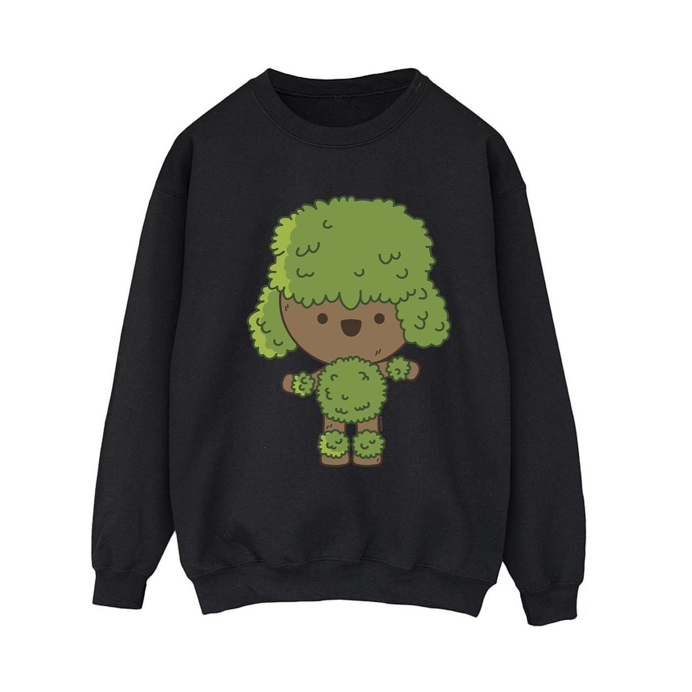 I Am Groot Chibi Dance Sweatshirt Damen Schwarz S von MARVEL