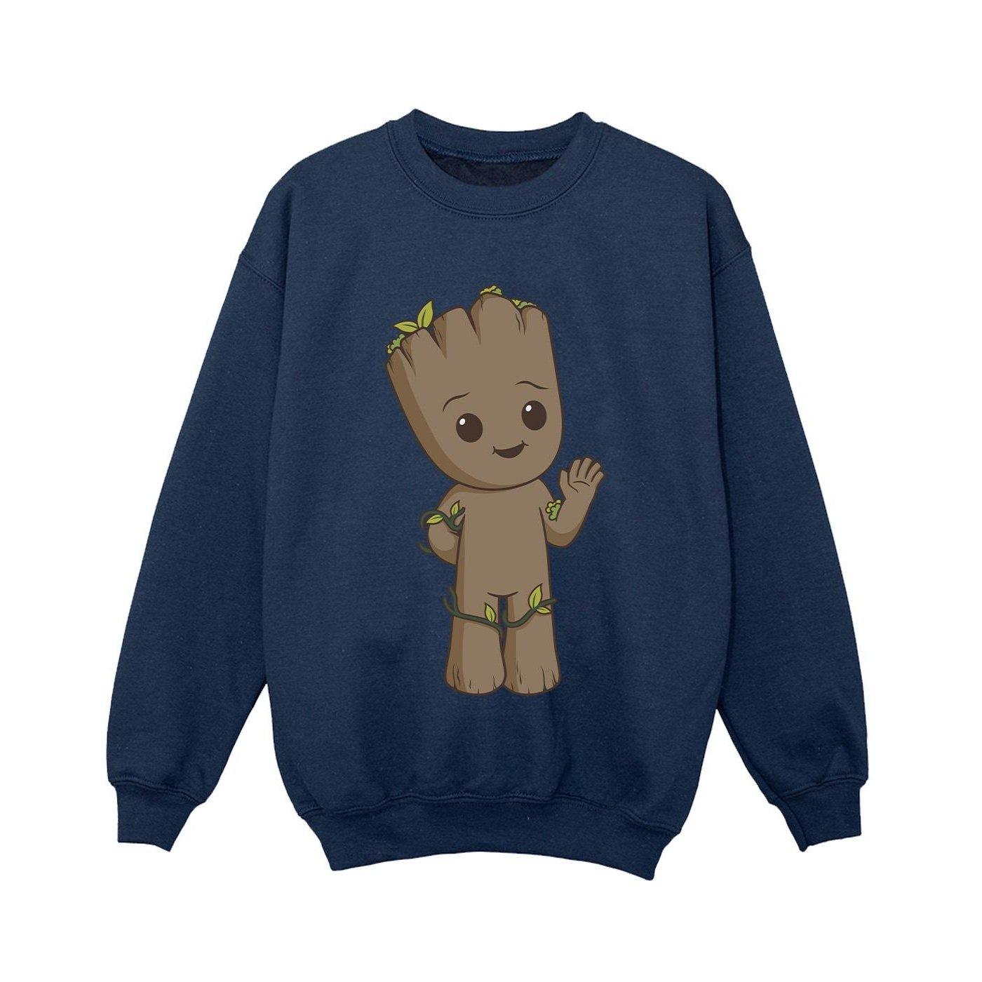 I Am Groot Cute Groot Sweatshirt Unisex Marine 140/146 von MARVEL